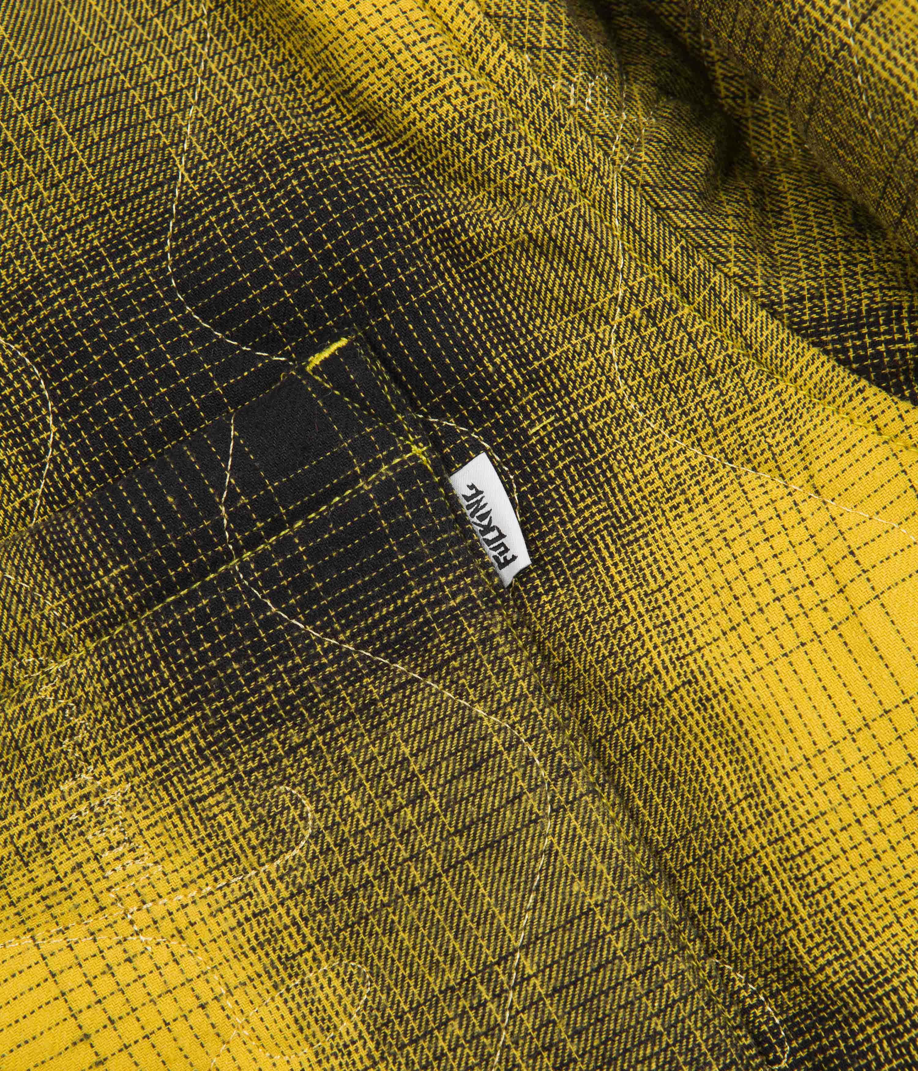 Fucking Awesome's Stunning Lightweight Reversible Flannel Jacket - Yellow/Black