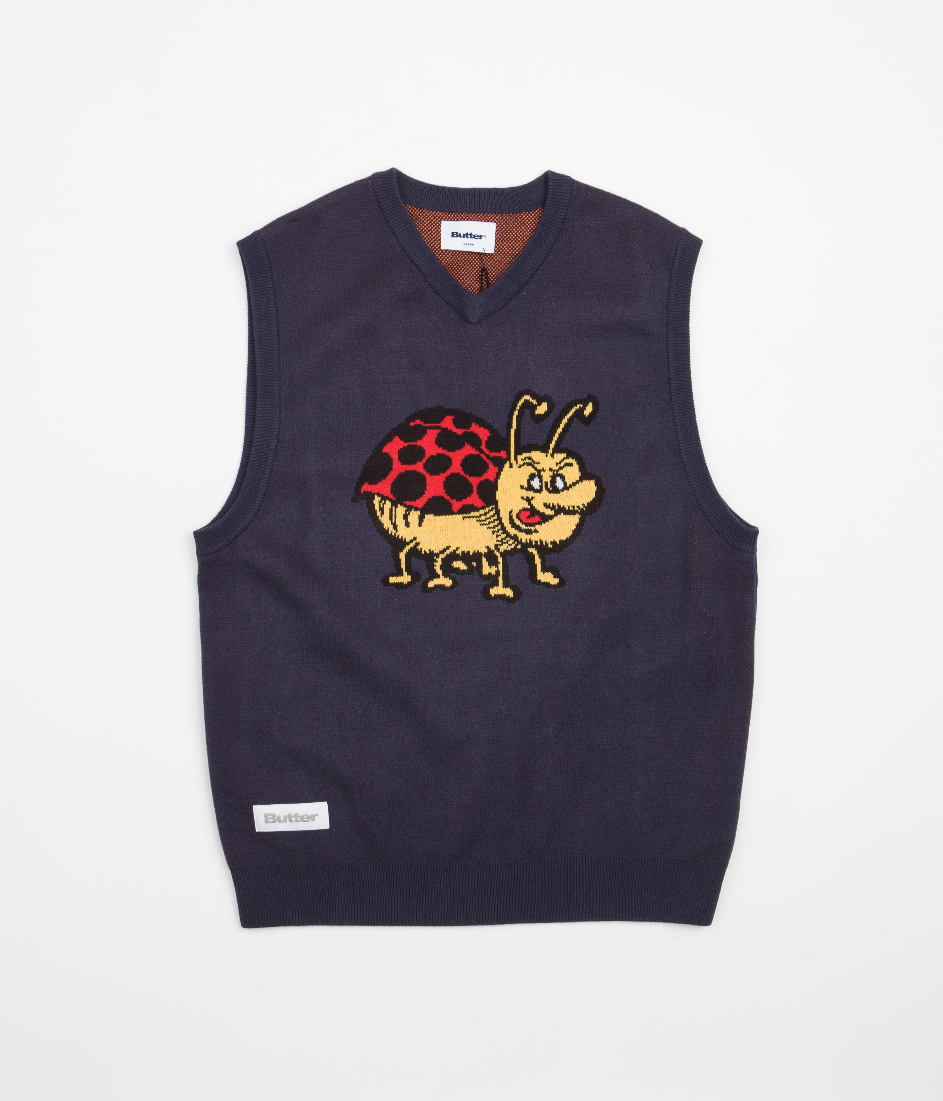 Butter Goods Bug Knitted Vest - Navy: A Stylish and Comfortable Choice