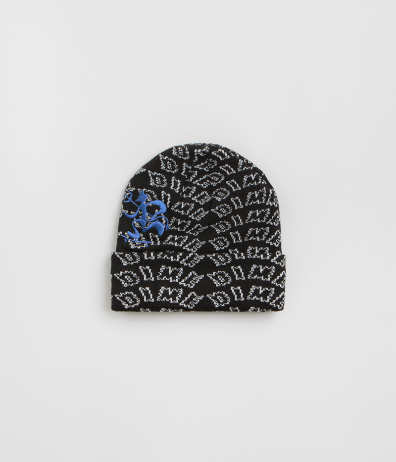 Stylish Dime Chopper Fold Beanie - Black