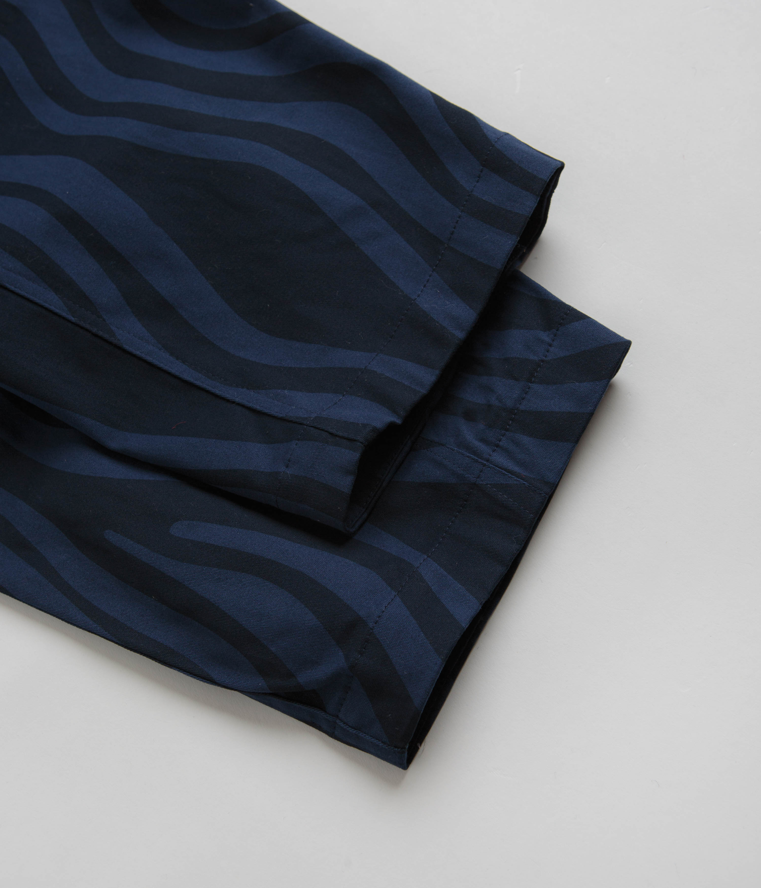 by Parra Blue Flowing Stripes Pants - A Fashion Statement