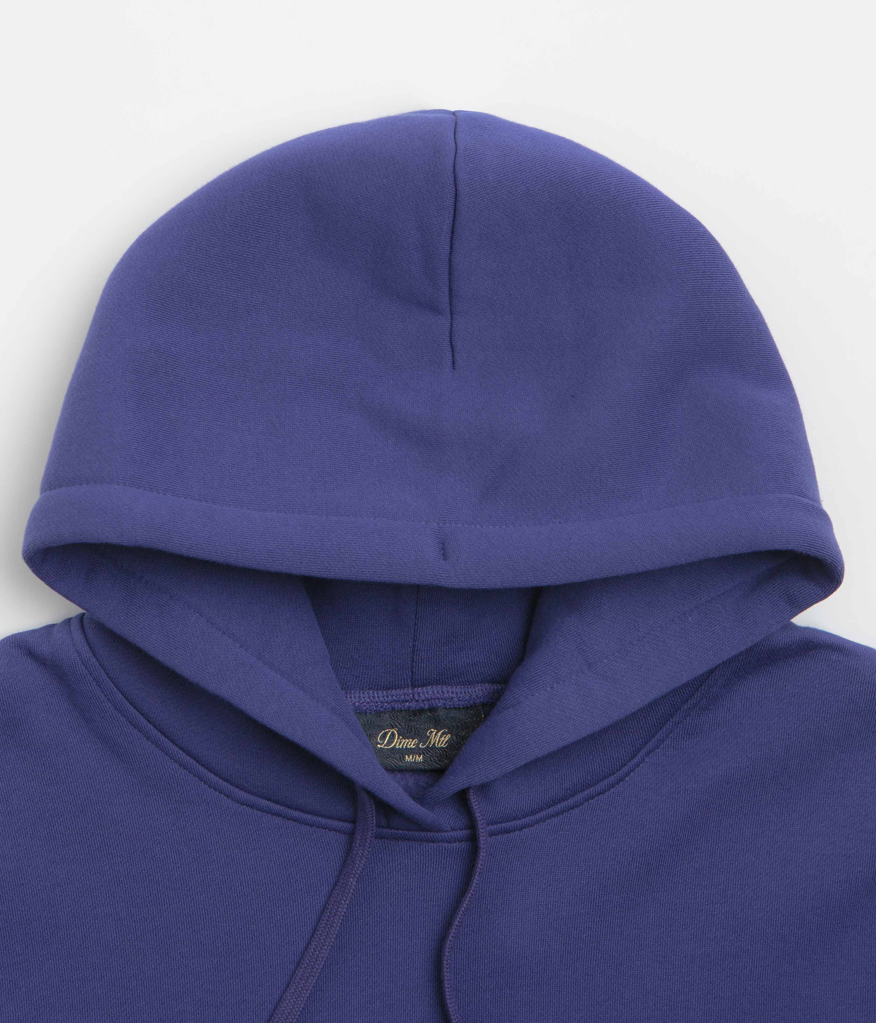 Stunning Dime Cursive Logo Hoodie in Enchanting Indigo - Grab Yours Now!