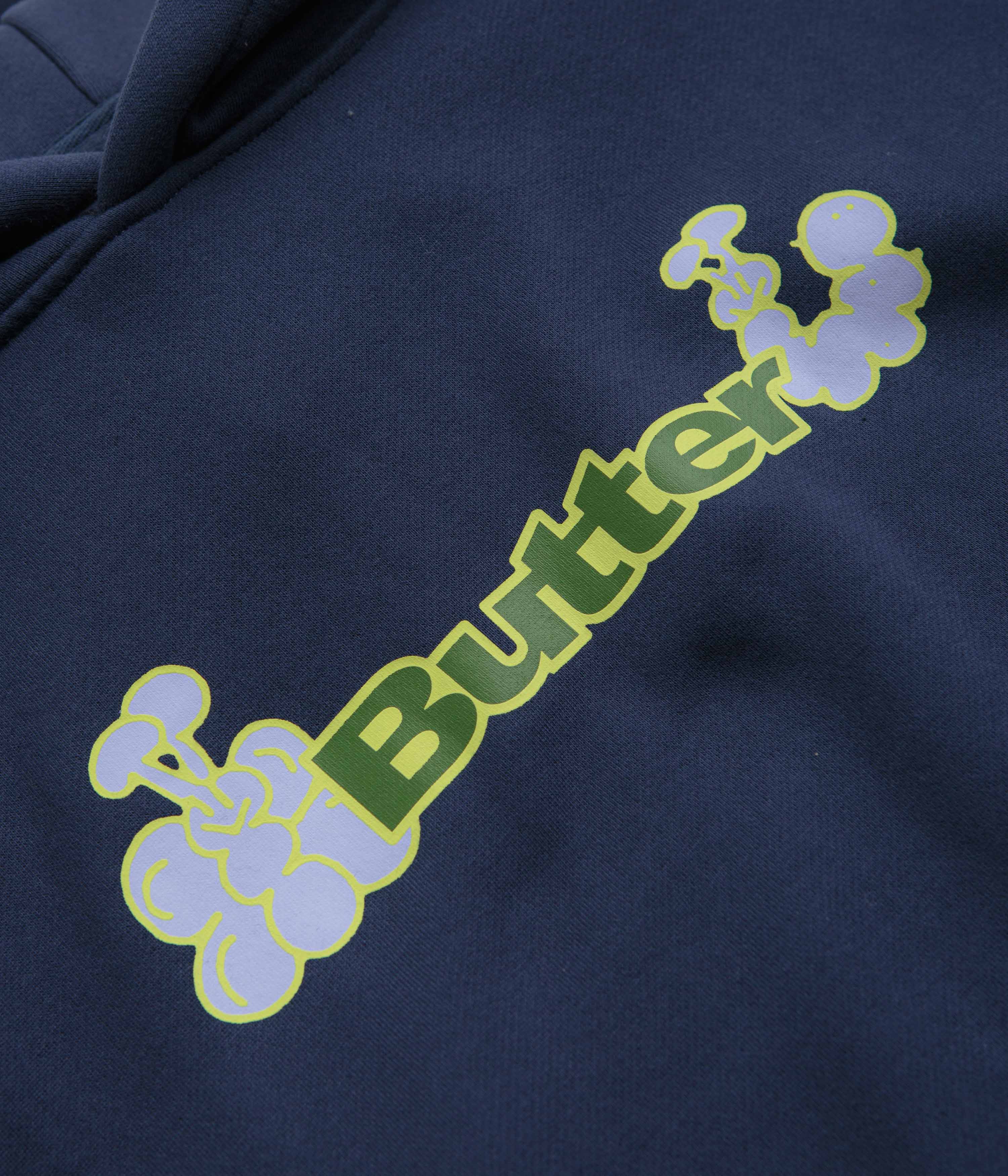 Navy Butter Goods Bugs Logo Hoodie - A Fashion Statement!