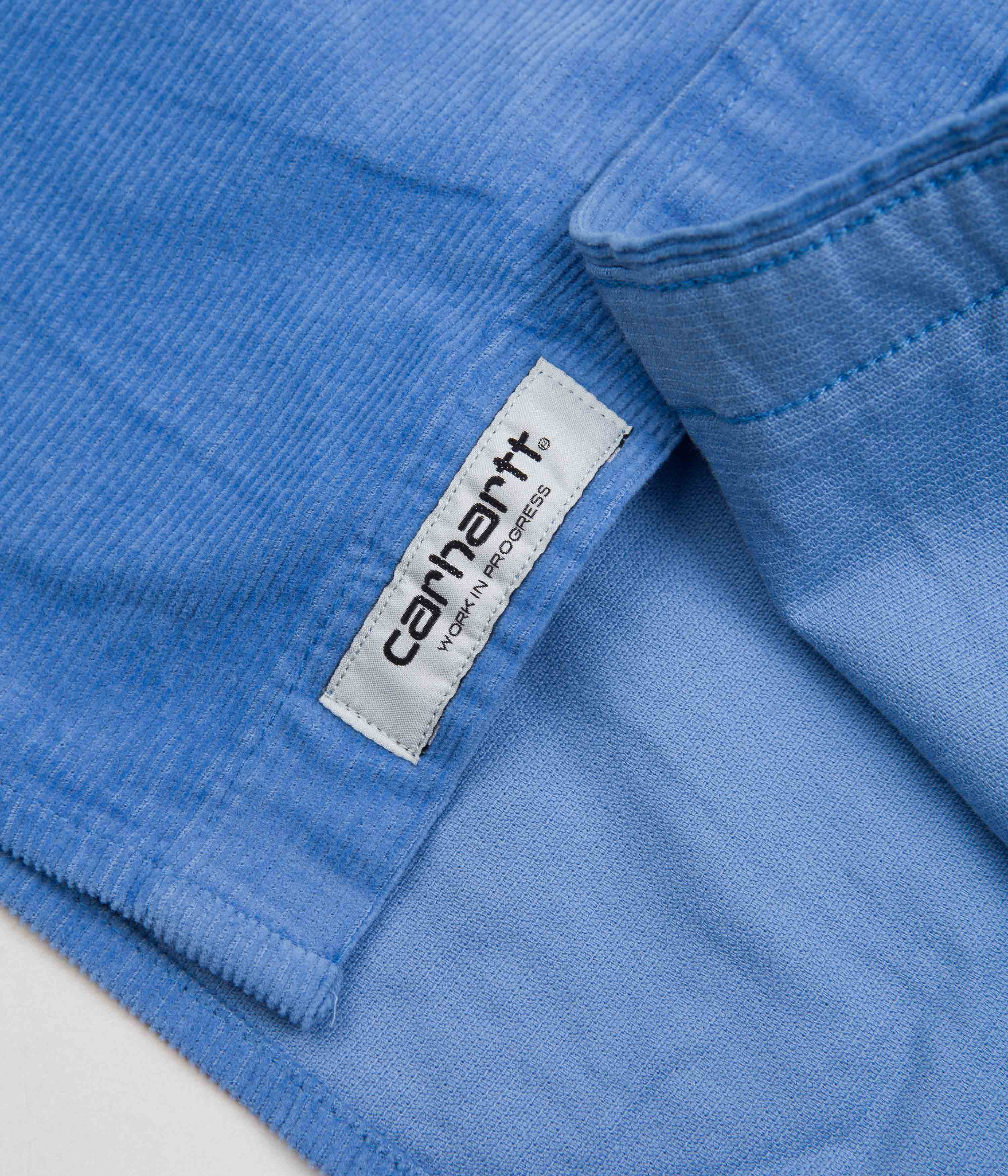 Carhartt Madison Fine Cord Shirt - Stunning Piscine & White