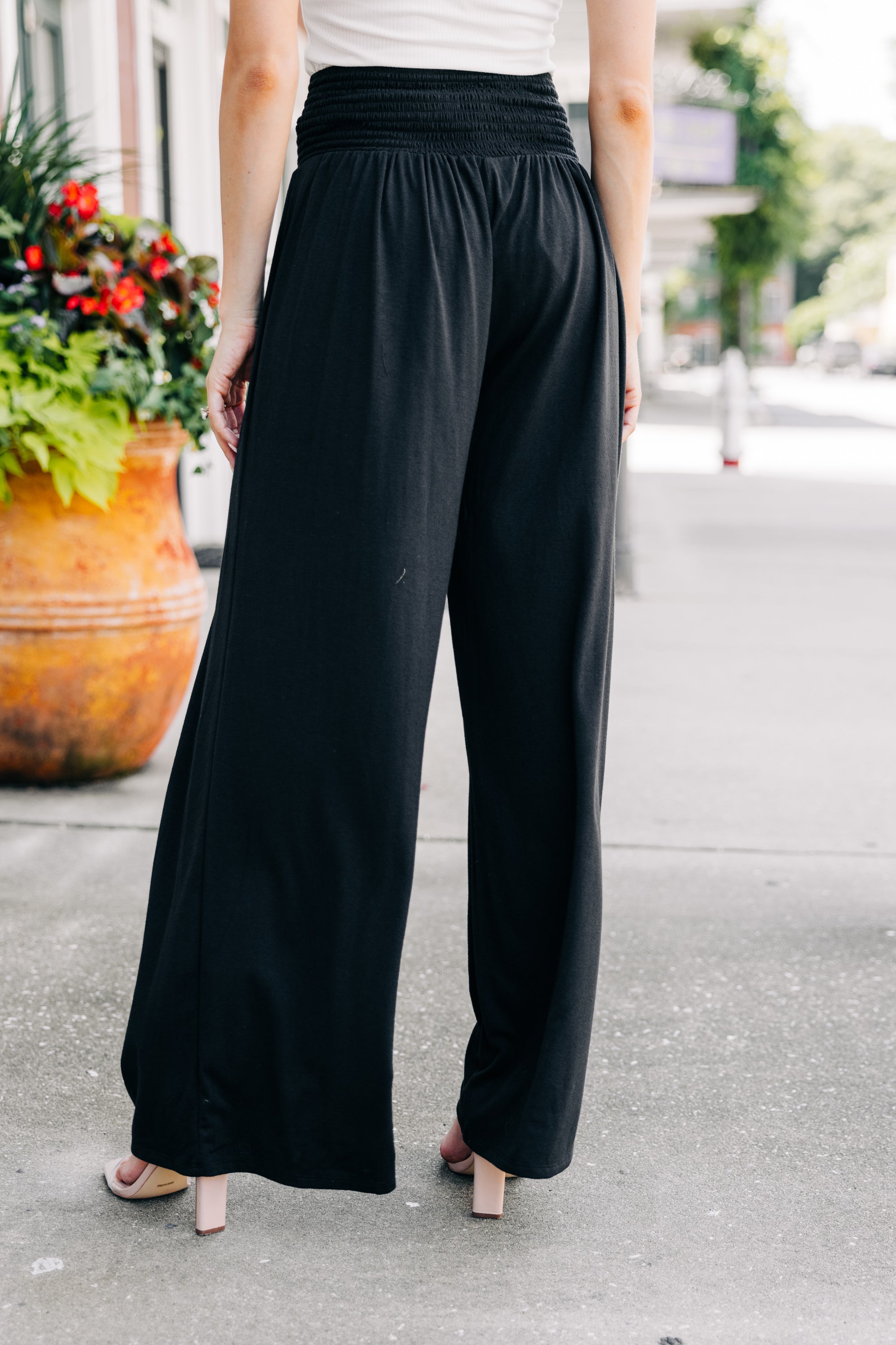 Back to the Fun! Black Wide-Leg Pants