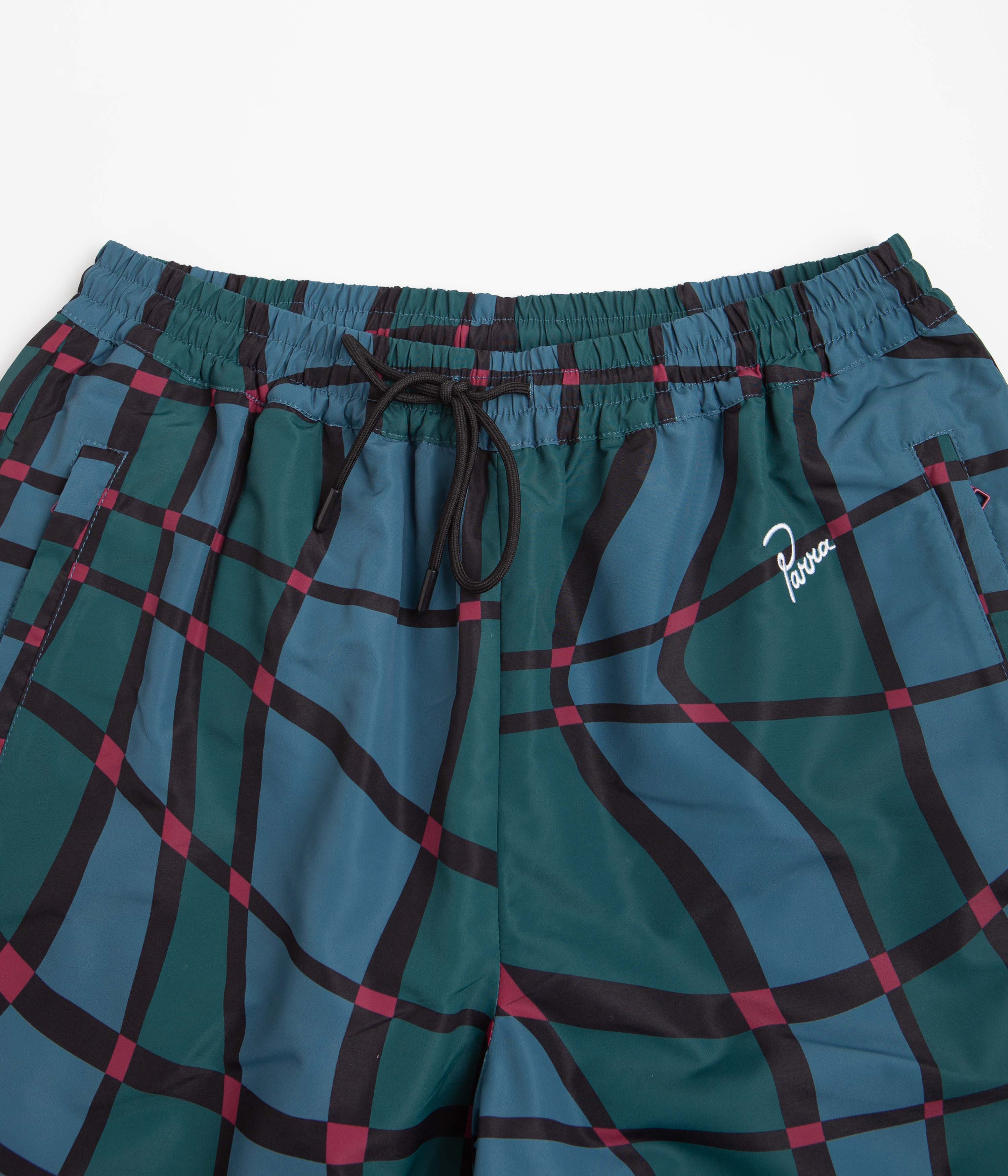 by Parra Multi Check Squared Waves Pattern Track Pants - A Must-Have!