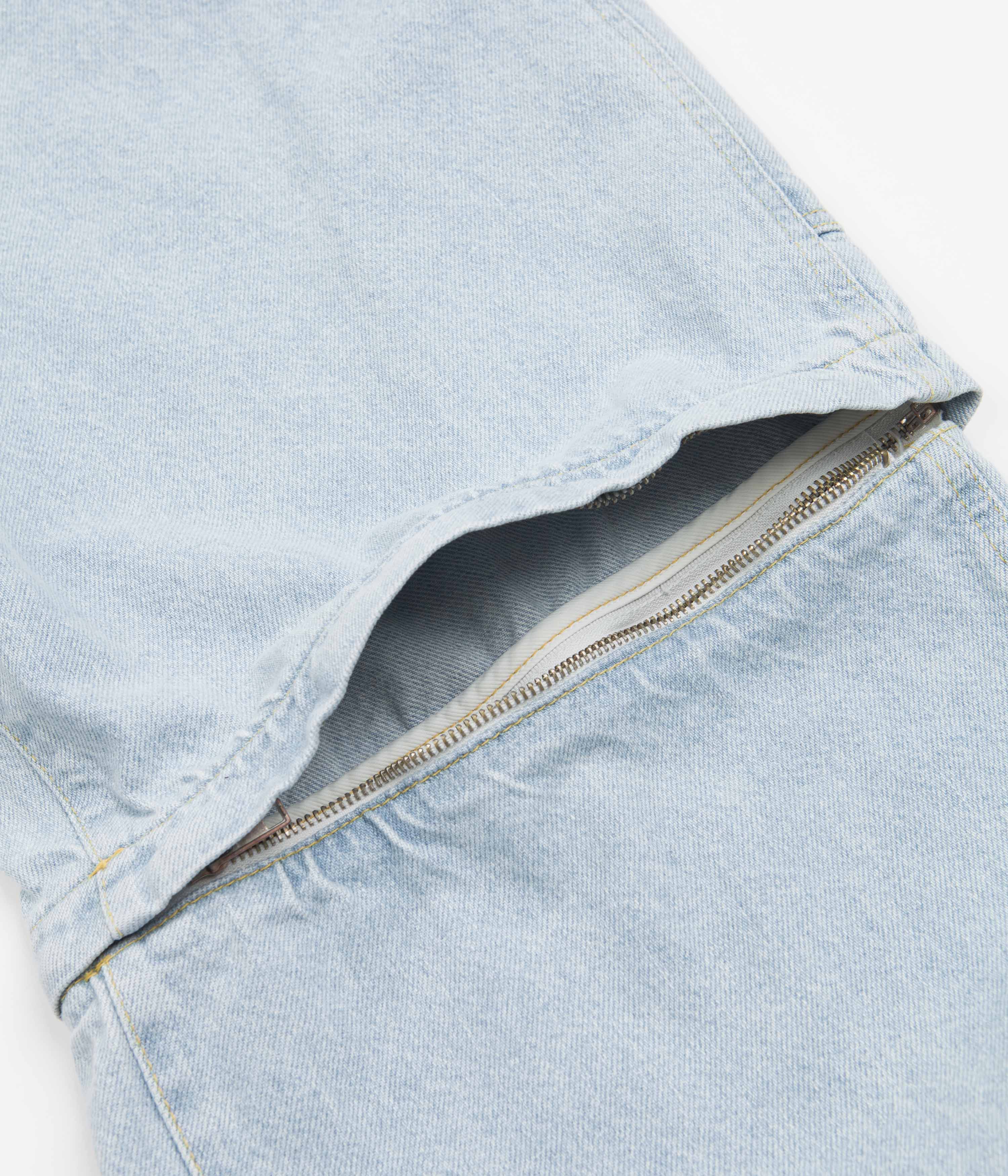 Fucking Awesome Blue Baggy Zip-Off Carpenter Pants: A Skateboarder's Dream