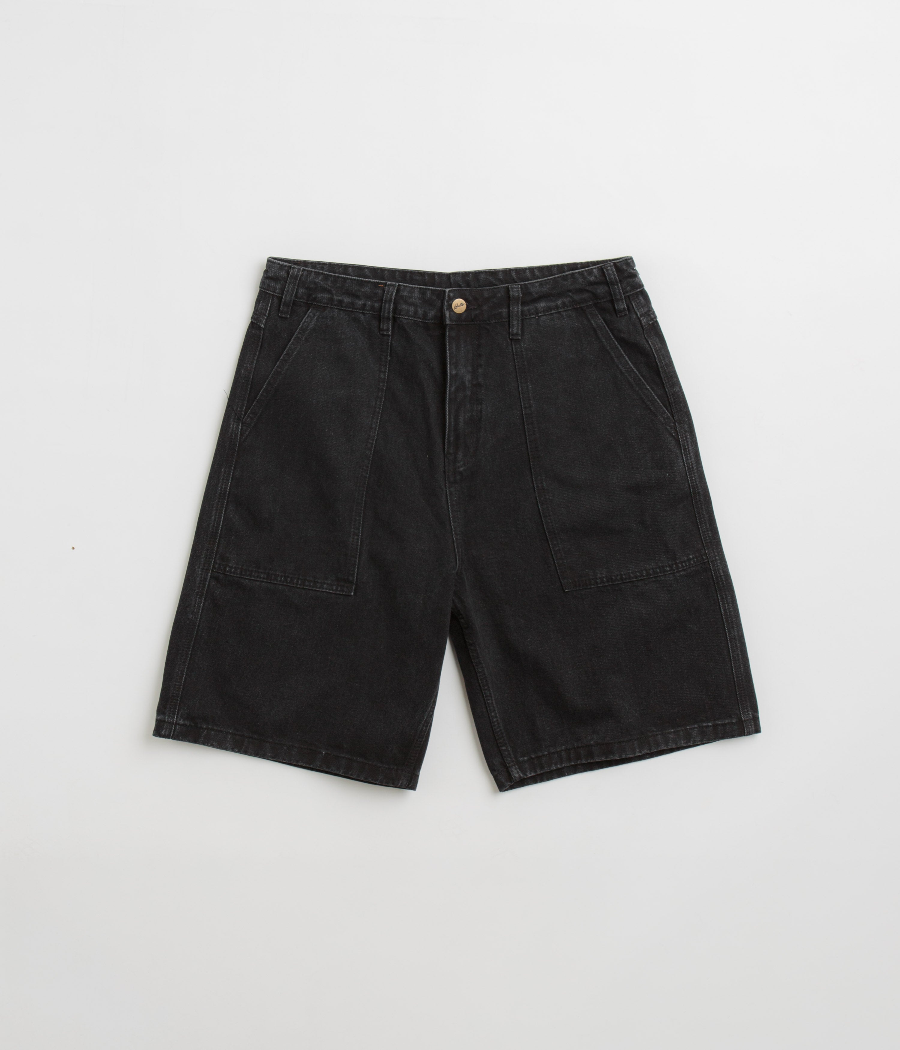 Butter Goods Washed Black Patch Pocket Denim Shorts - Stylish and Comfortable
