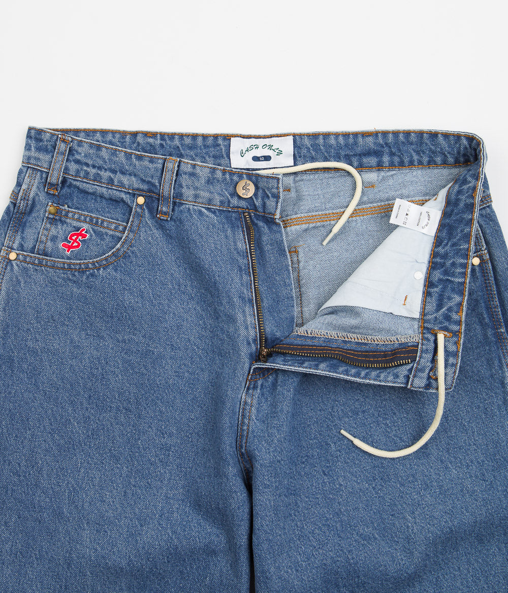 Cash Only Wrecking Baggy Jeans - Washed Indigo: A Skate Culture Icon