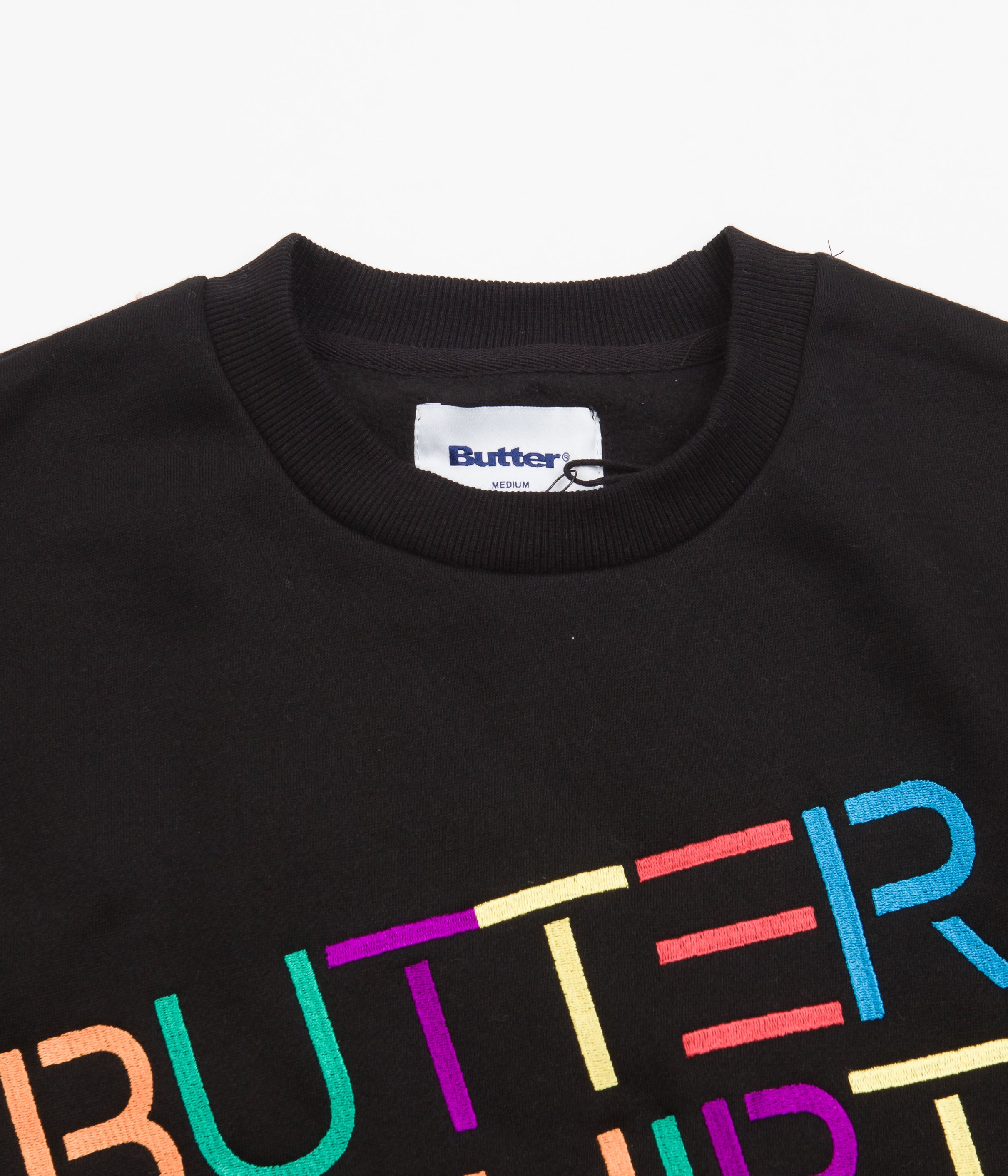 Butter Goods Equipt Crewneck Sweatshirt - Stunning Black