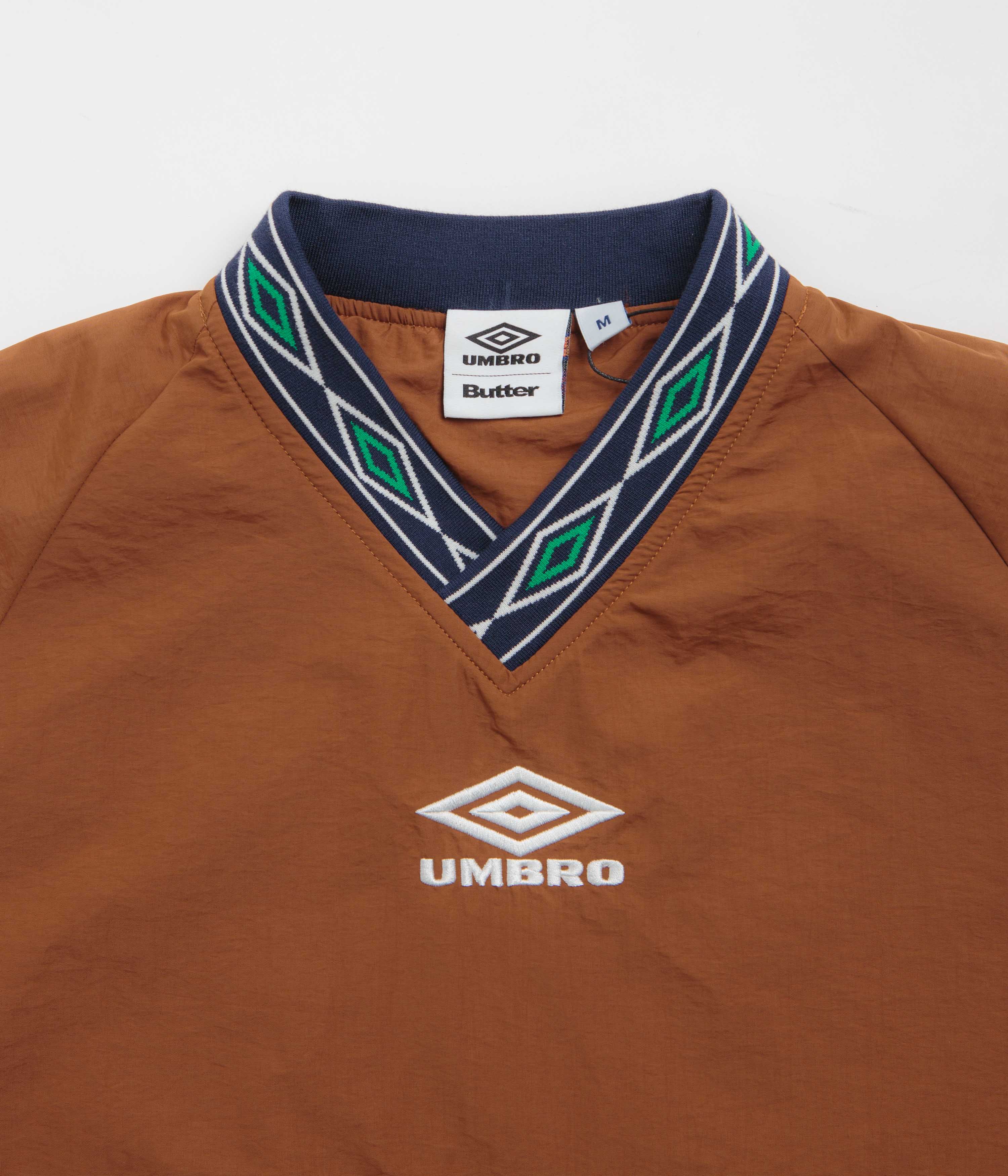 Don't Miss! Butter Goods x Umbro Chocolate/Tan Training Sweatshirt