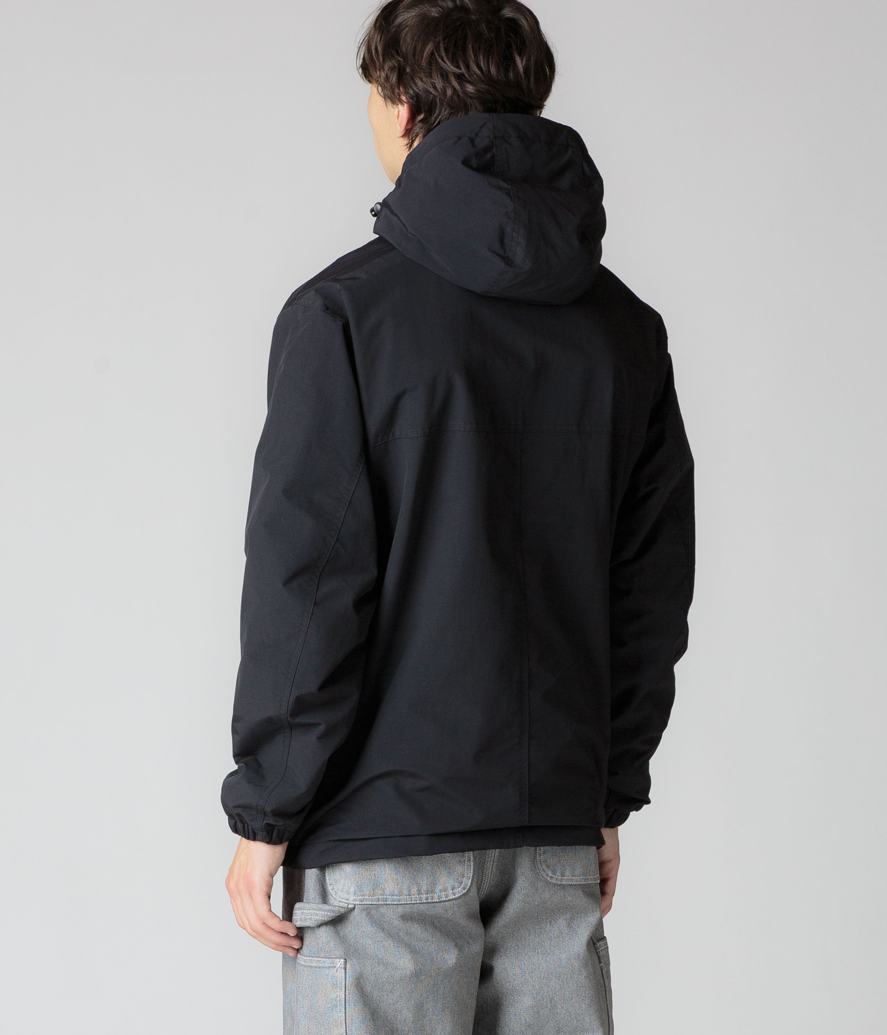 Carhartt Stylish Windbreaker Pullover Jacket - Striking Black & White
