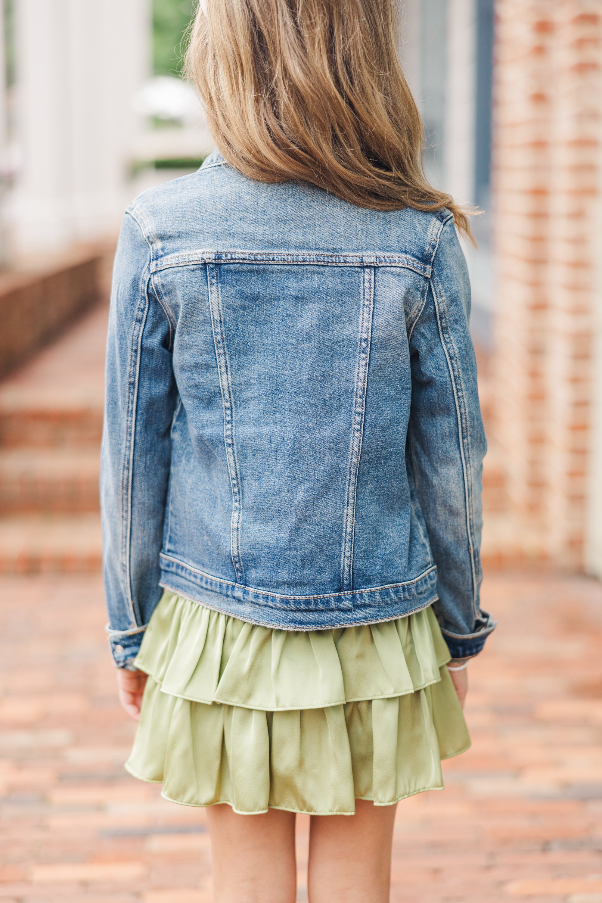 Stylish Girls' On - The - Go Denim Jacket