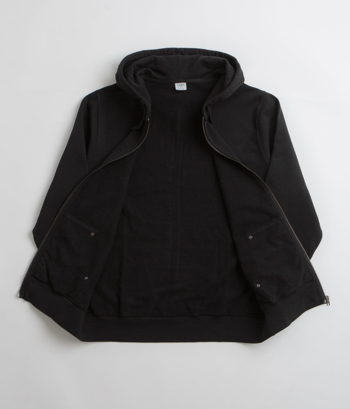 Civilist Studded Heavy Zip Hoodie - Black: An Edgy Fashion Statement