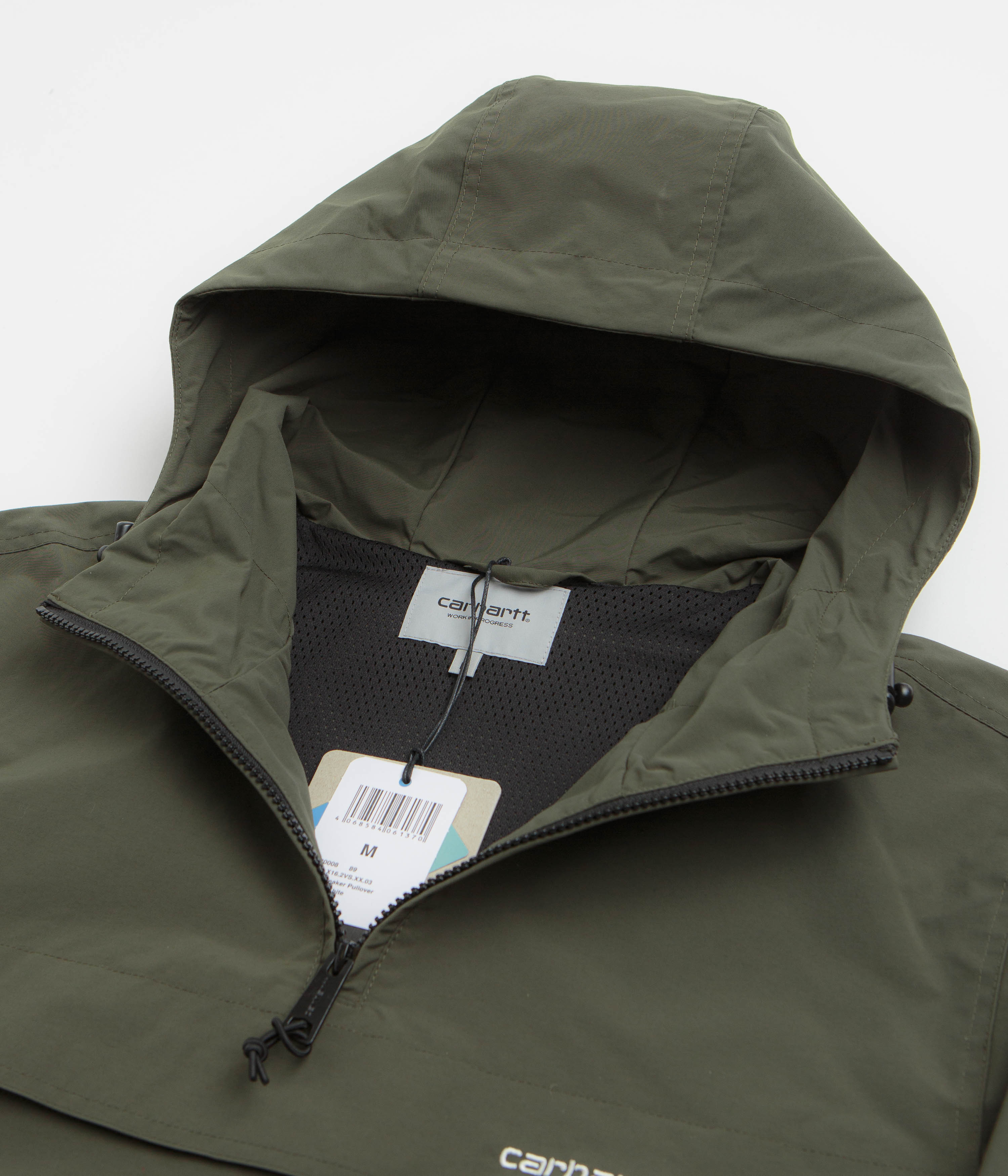 Carhartt Summer Windbreaker Pullover Jacket - Stunning Turtle/White