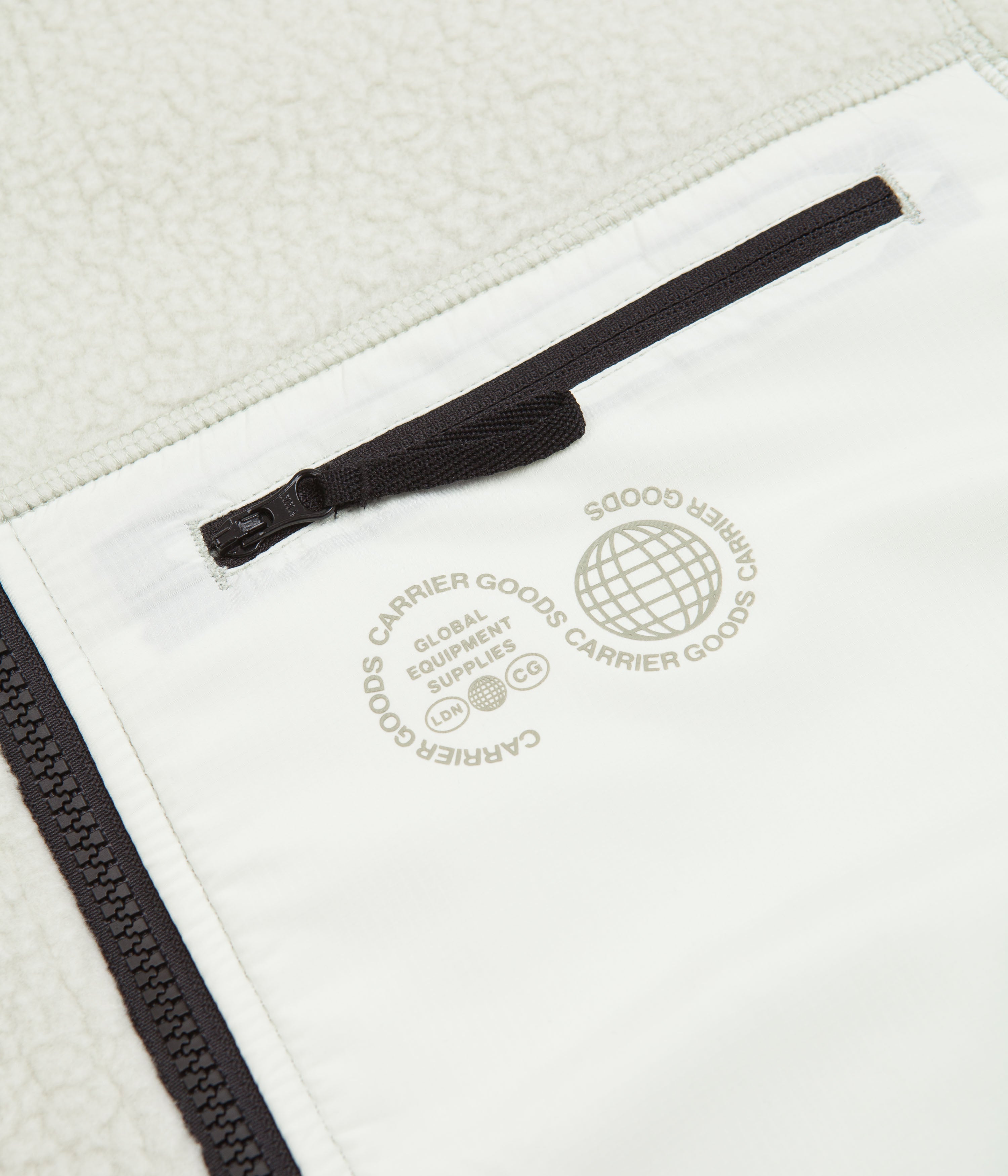 Carrier Goods Celadon Tint Borg Zip Through Fleece - A Must - Have for Outdoor Enthusiasts