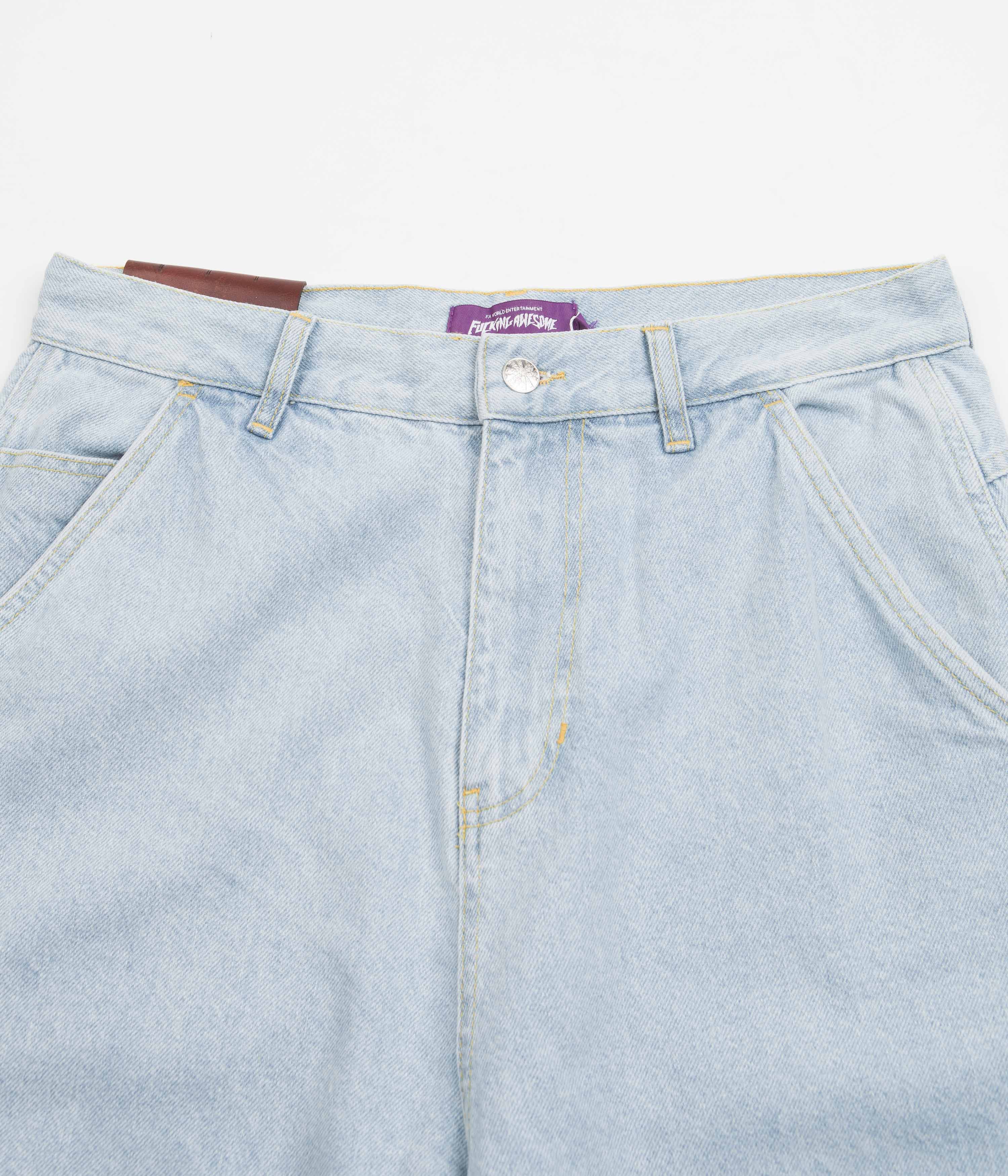 Fucking Awesome Blue Baggy Zip-Off Carpenter Pants: A Skateboarder's Dream