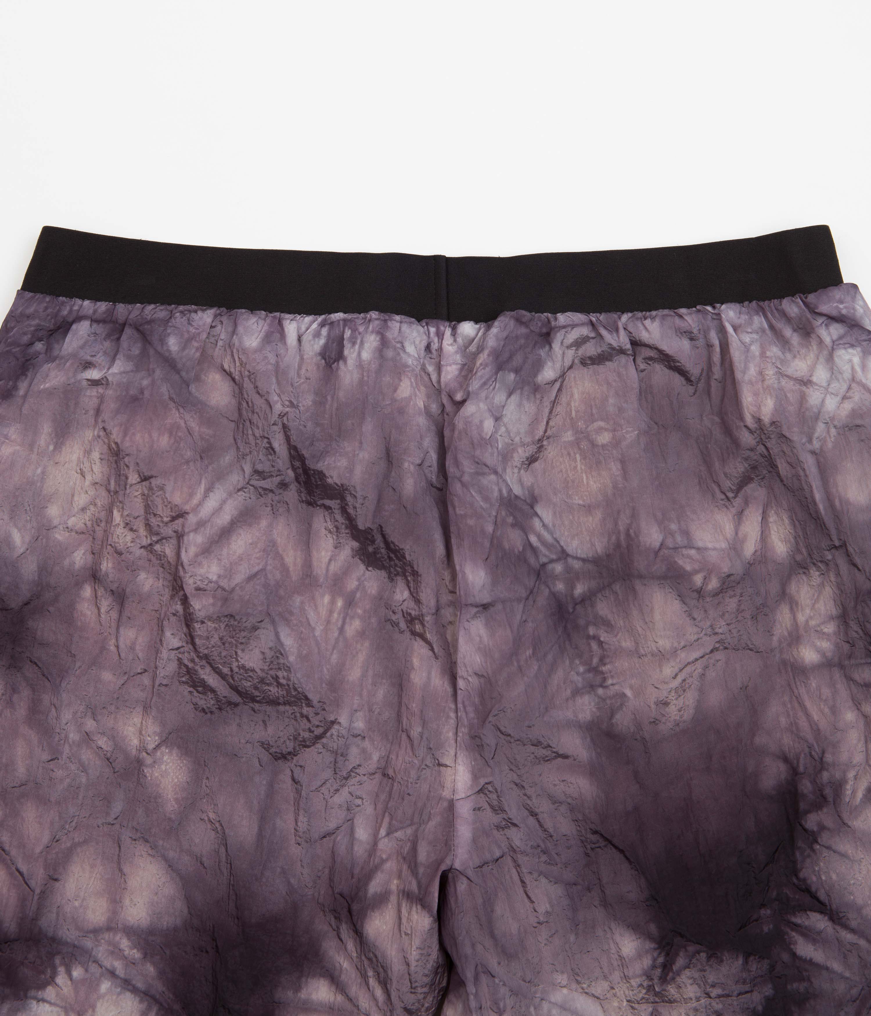 Carrier Goods Purple Tie Dye Trail Runner Shorts - Stylish and Functional