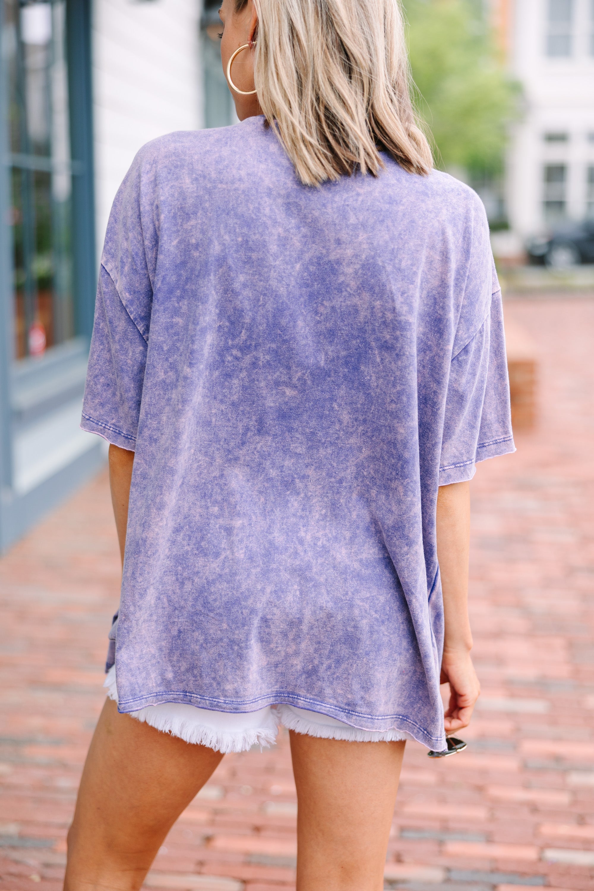 Gorgeous Purple Acid Wash Tee - All You Need!