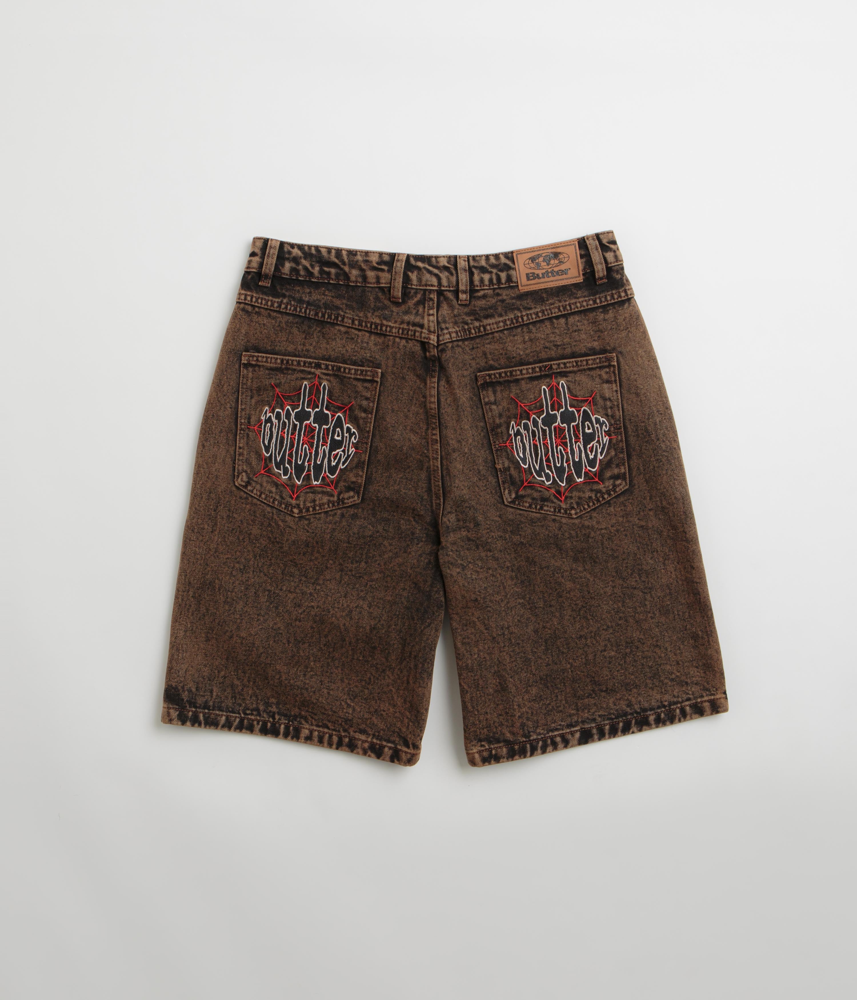 Butter Goods Acid Brown Spider Denim Shorts - A Fashion Sensation!