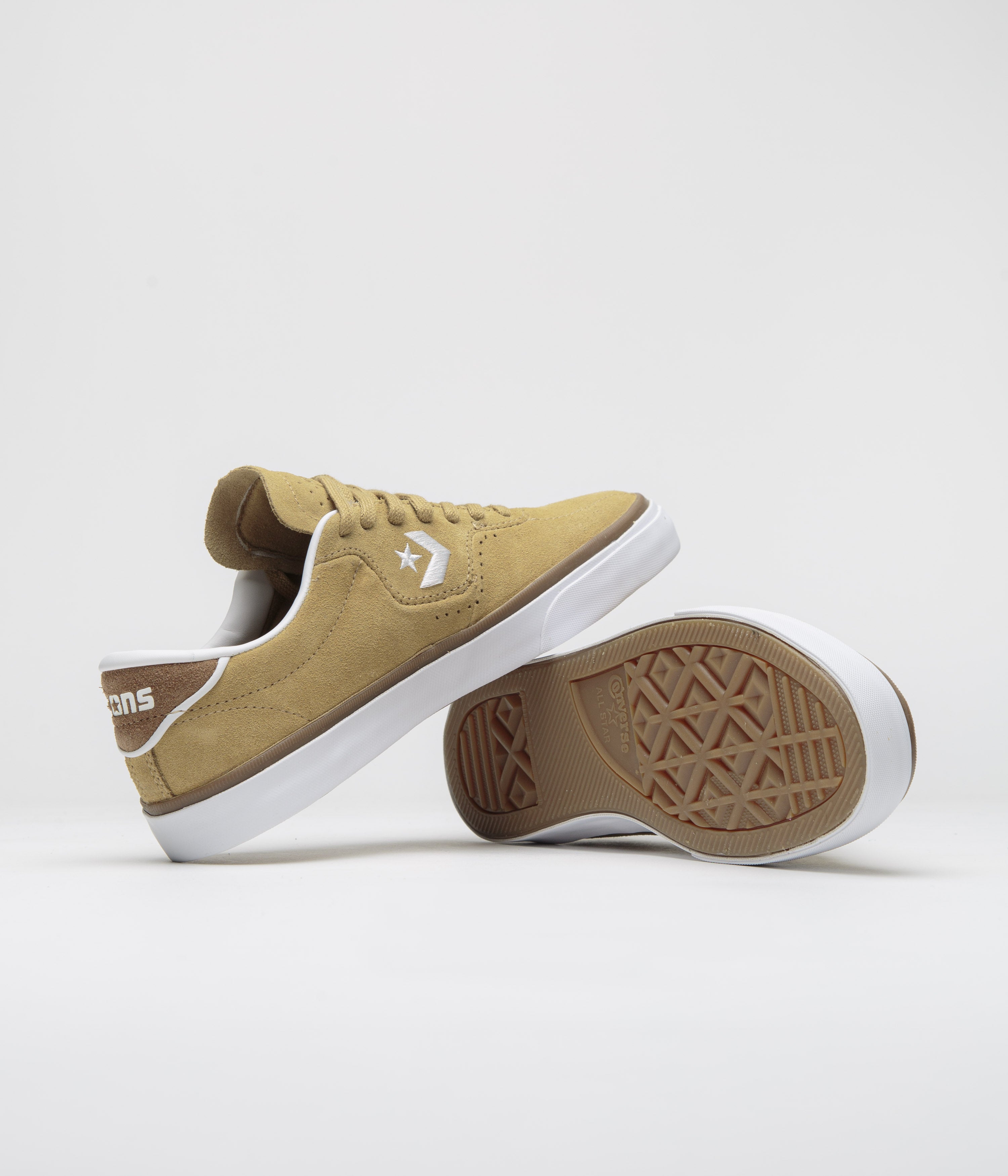 Converse Cons Louie Lopez Pro Ox Shoes - Stunning Toadstool Tan / Dark Whiskey