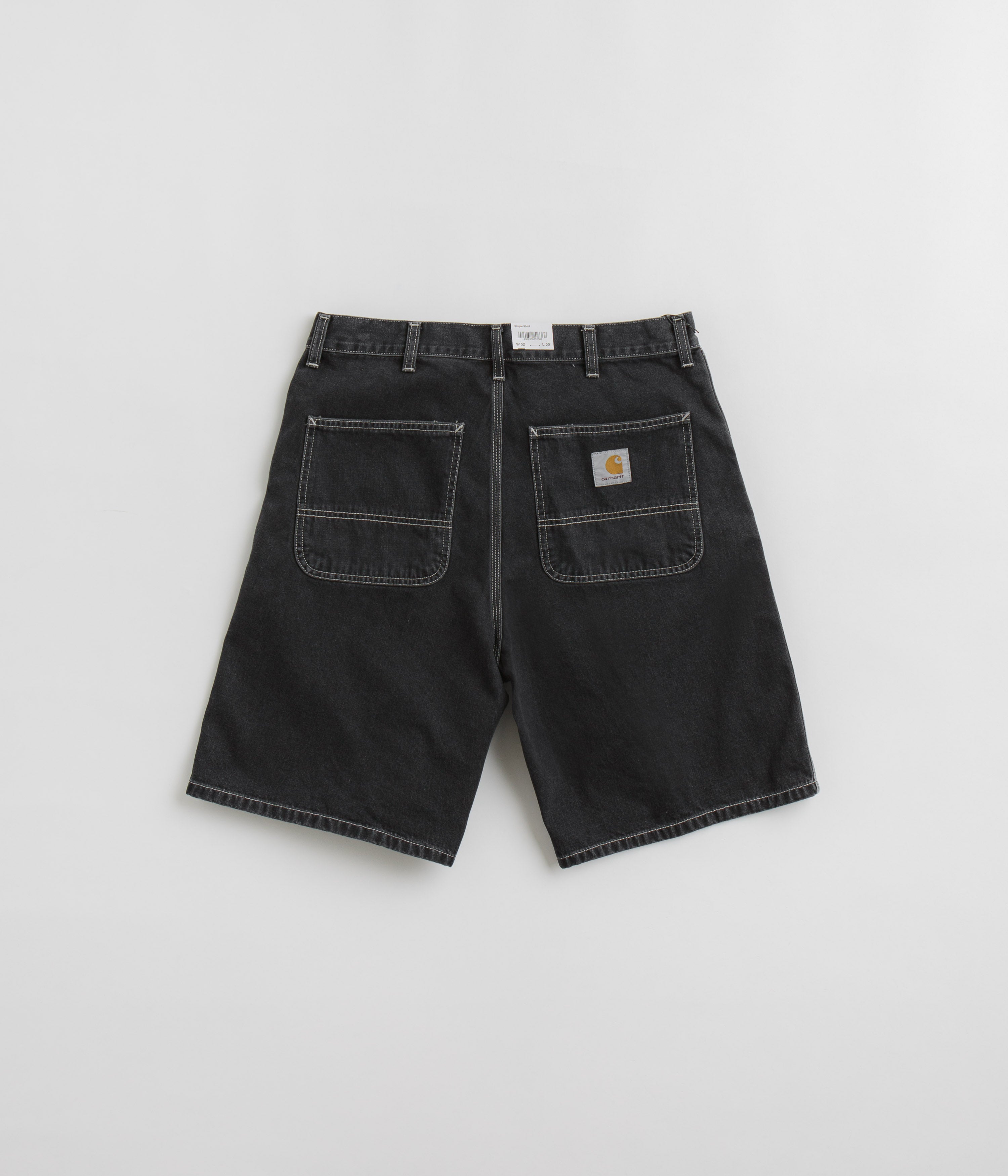 Carhartt Heavy Stone Washed Black Simple Shorts - A Must - Have!