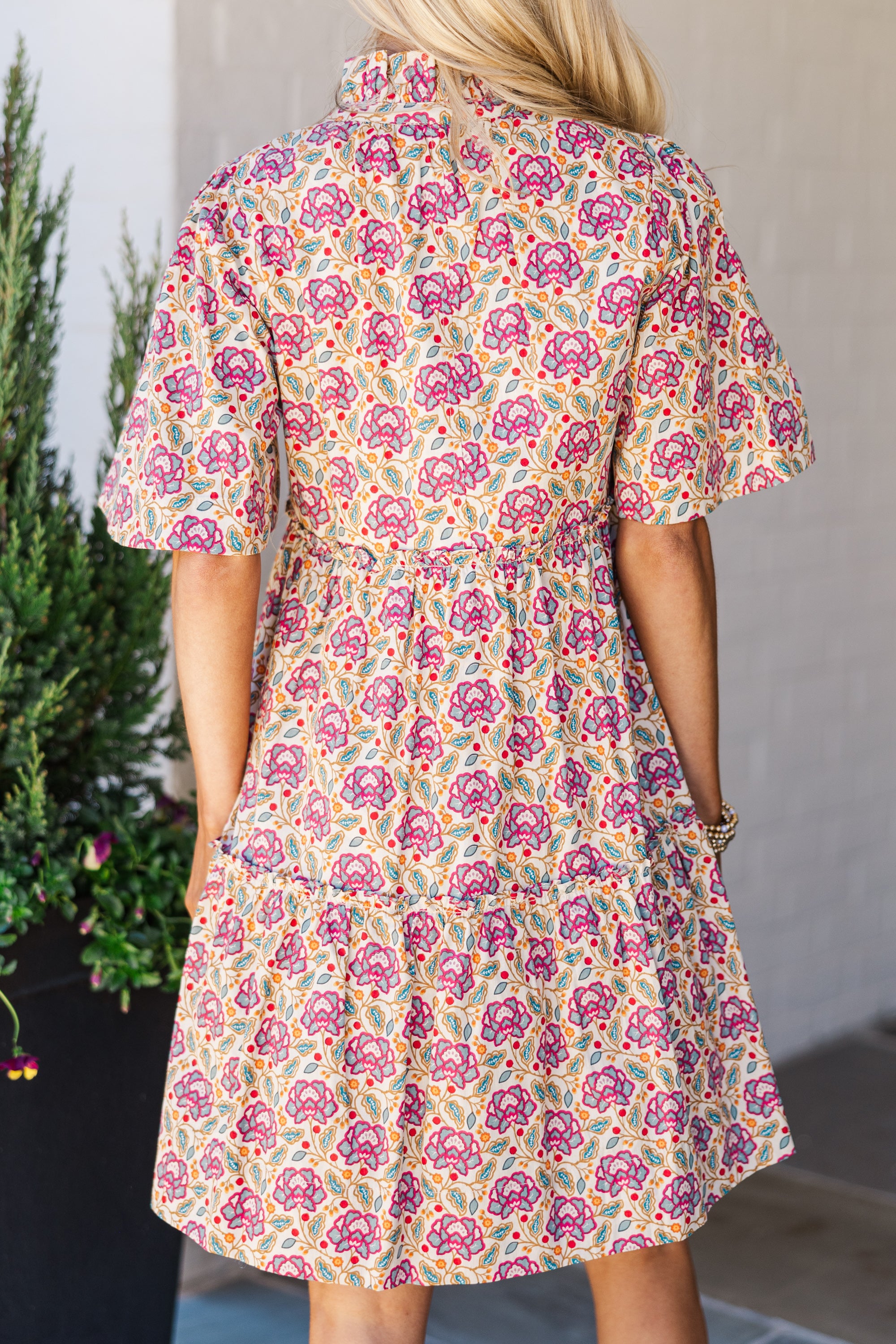 Stunning Magenta Purple Paisley Babydoll Dress for Your Best Look