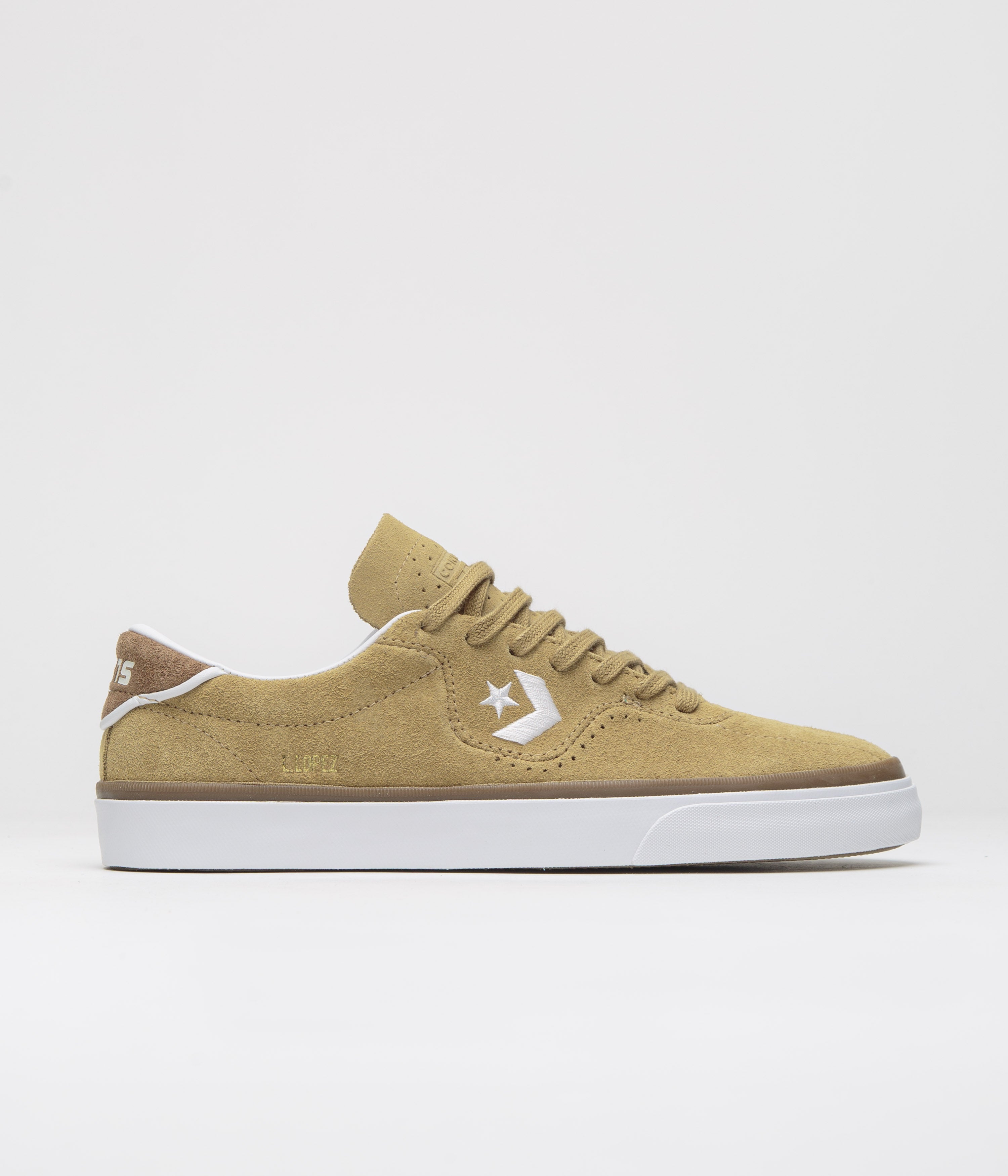 Converse Cons Louie Lopez Pro Ox Shoes - Stunning Toadstool Tan / Dark Whiskey