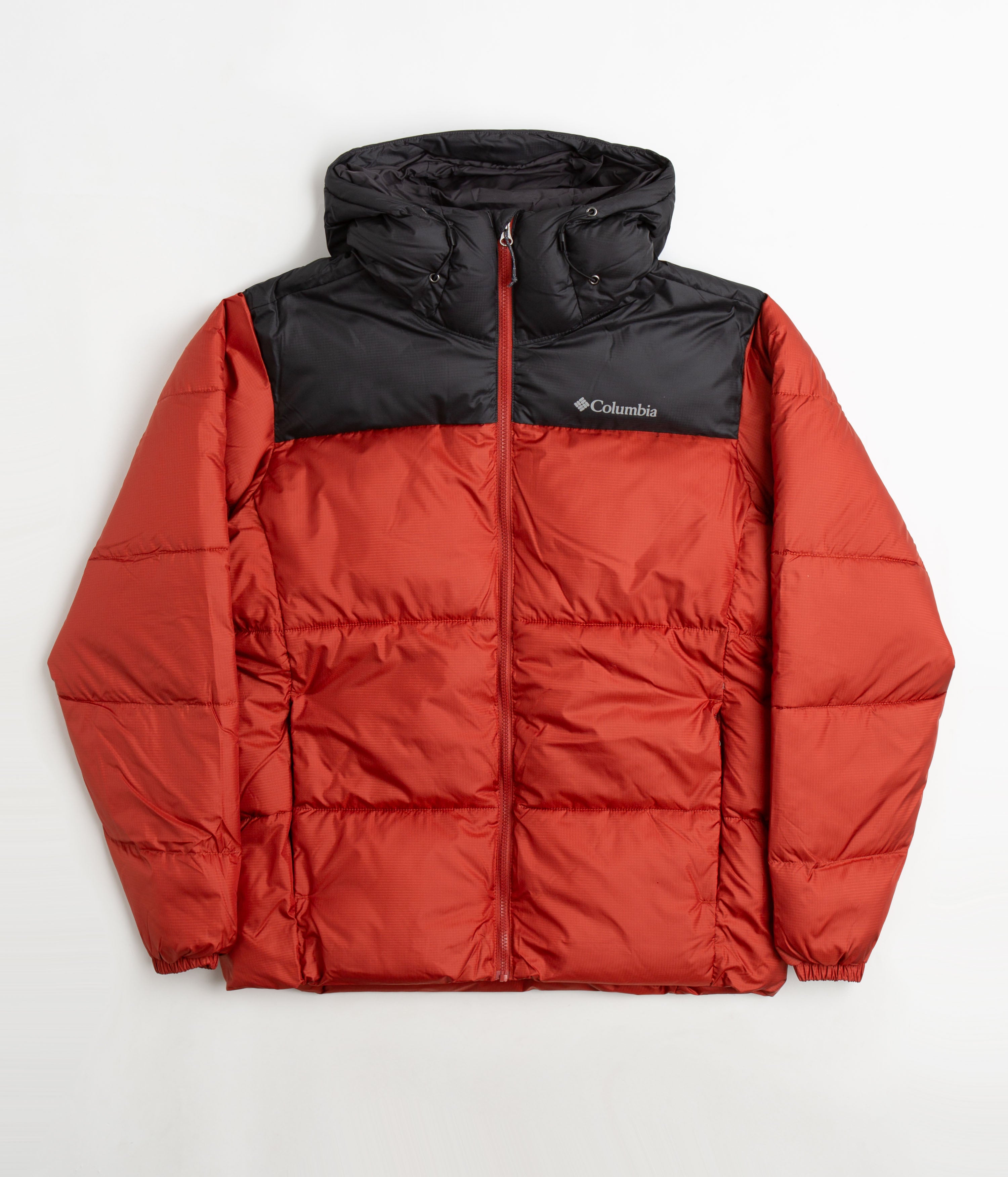 Columbia Puffect Hooded Jacket - Striking Warp Red / Shark