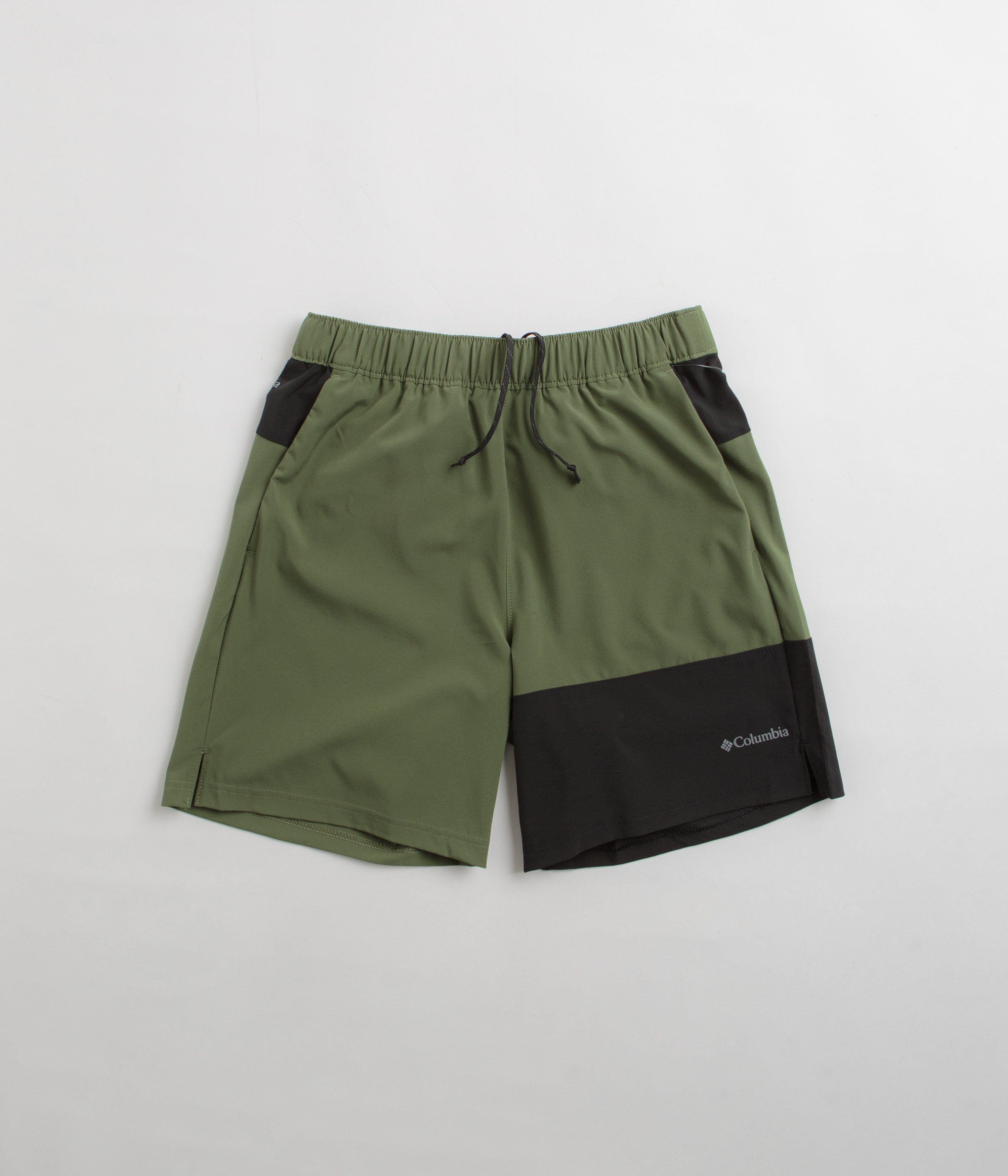 Columbia Canteen & Black Hike Color Block Shorts - Ideal for Outdoor Adventures