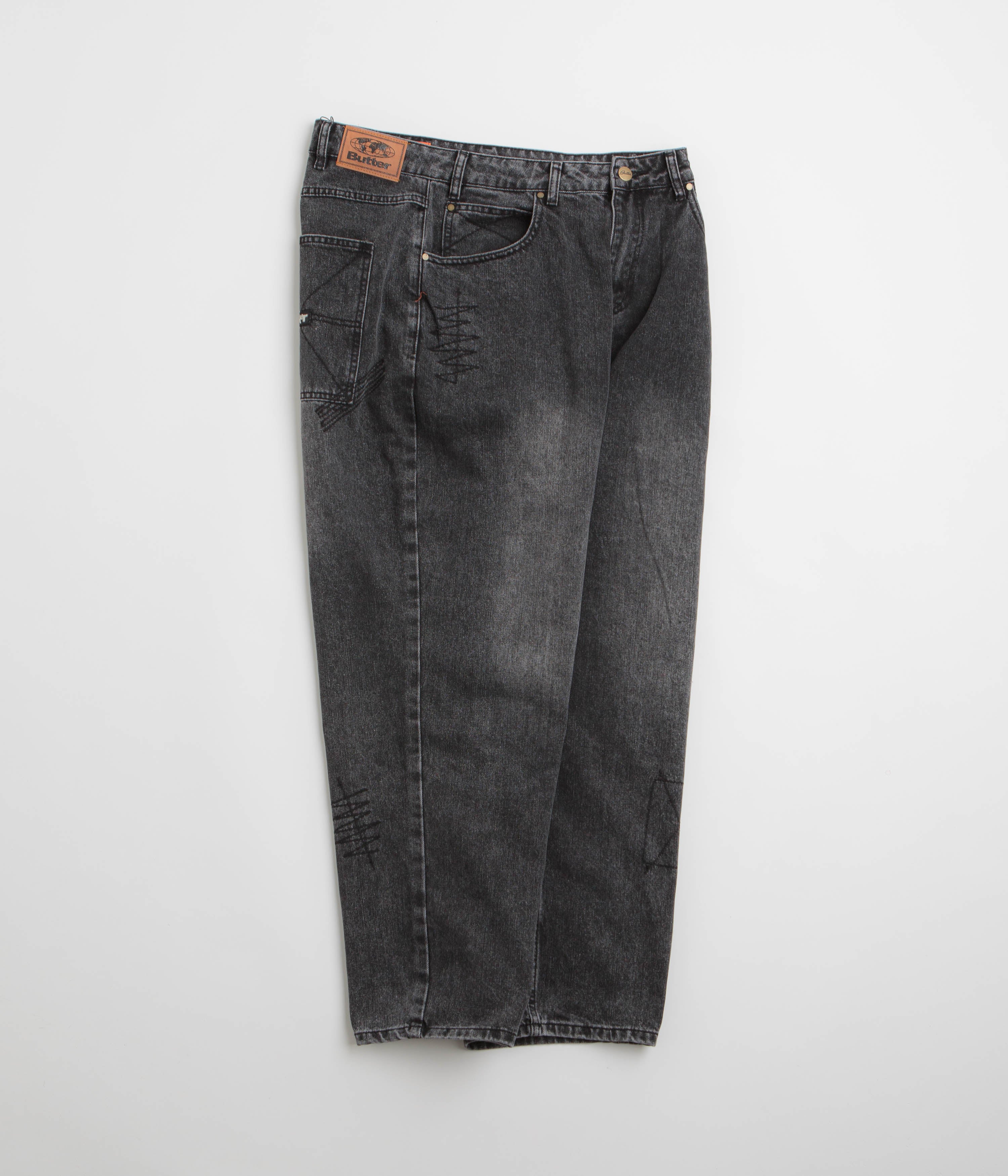 Butter Goods Distressed Grey Stitch Jeans - A Fashion Must-Have!
