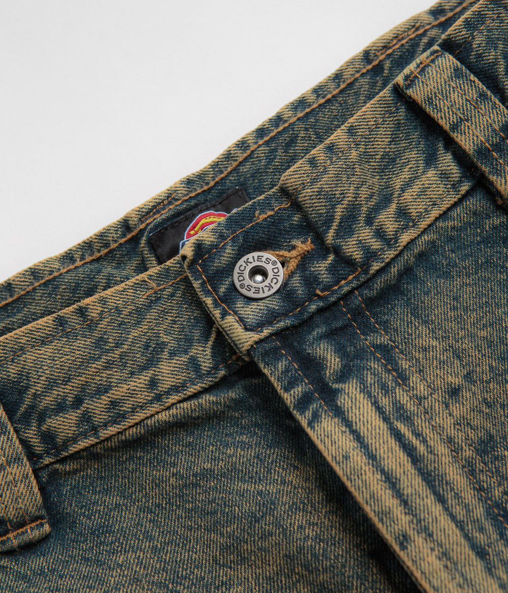 Dickies Madison Yellow Fade Indigo Jeans - Trendy and Comfortable!