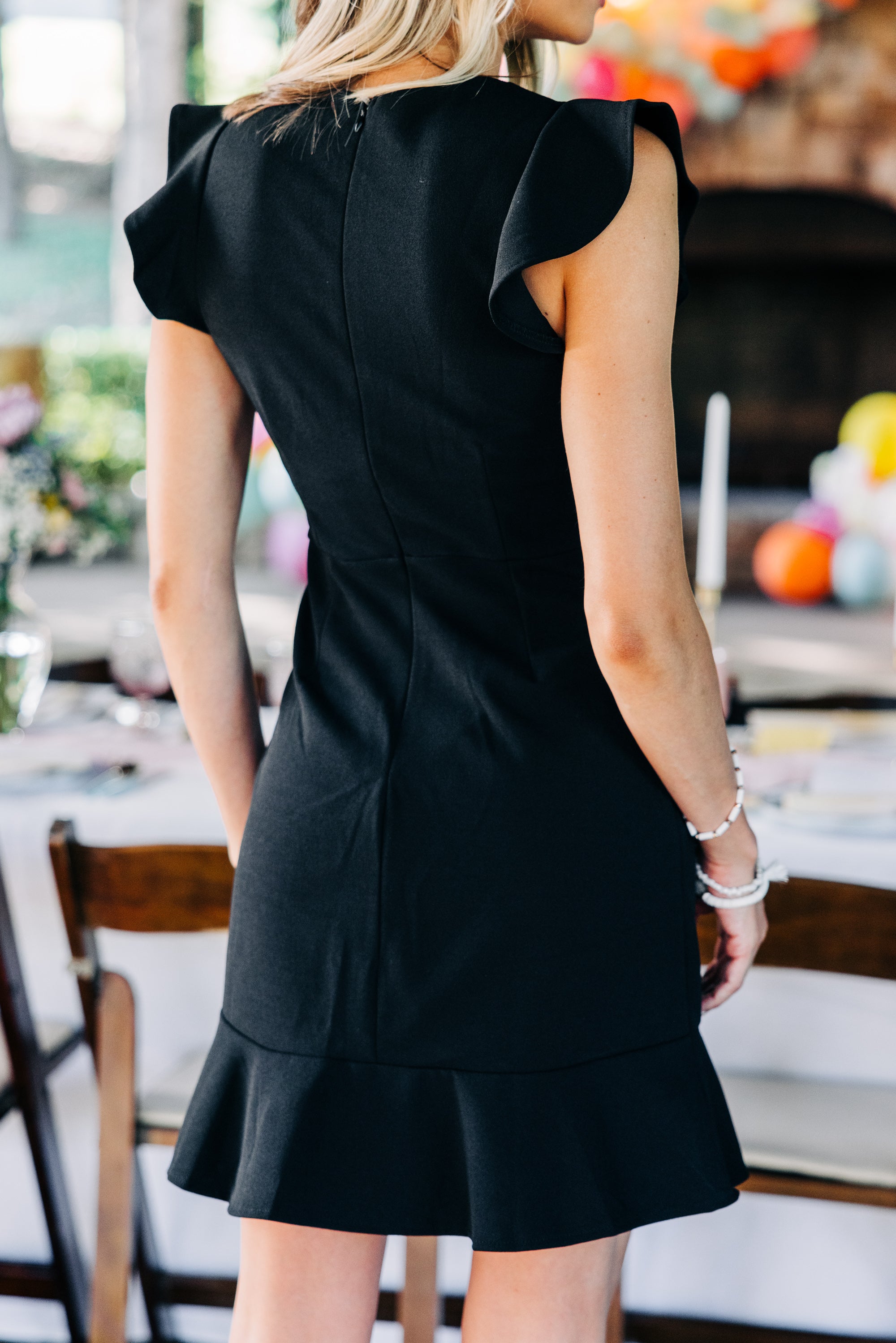All My Life Stunning Black Ruffled Dress - A Must-Have!