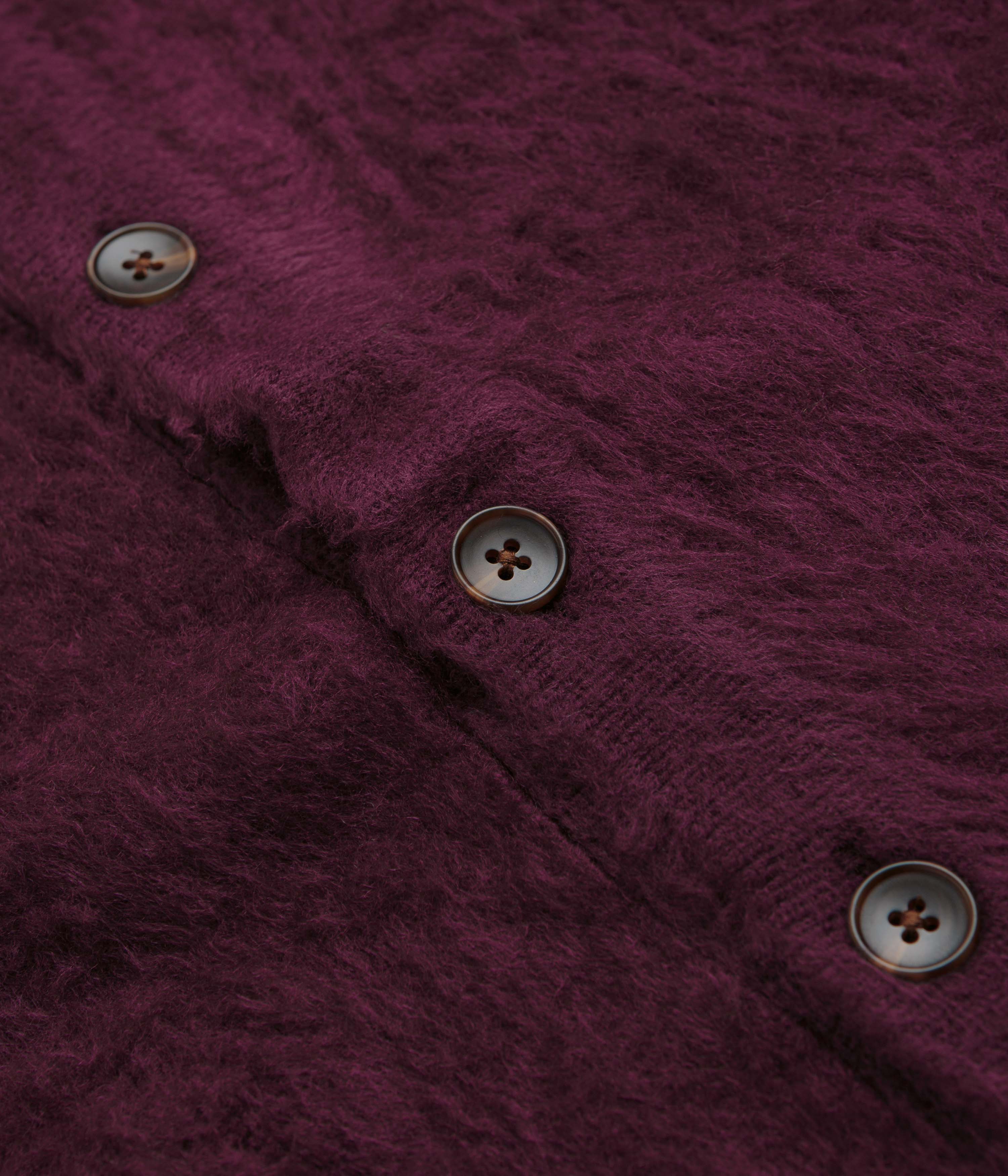 Butter Goods' Stunning Port Mohair Button - Up Knitted Shirt