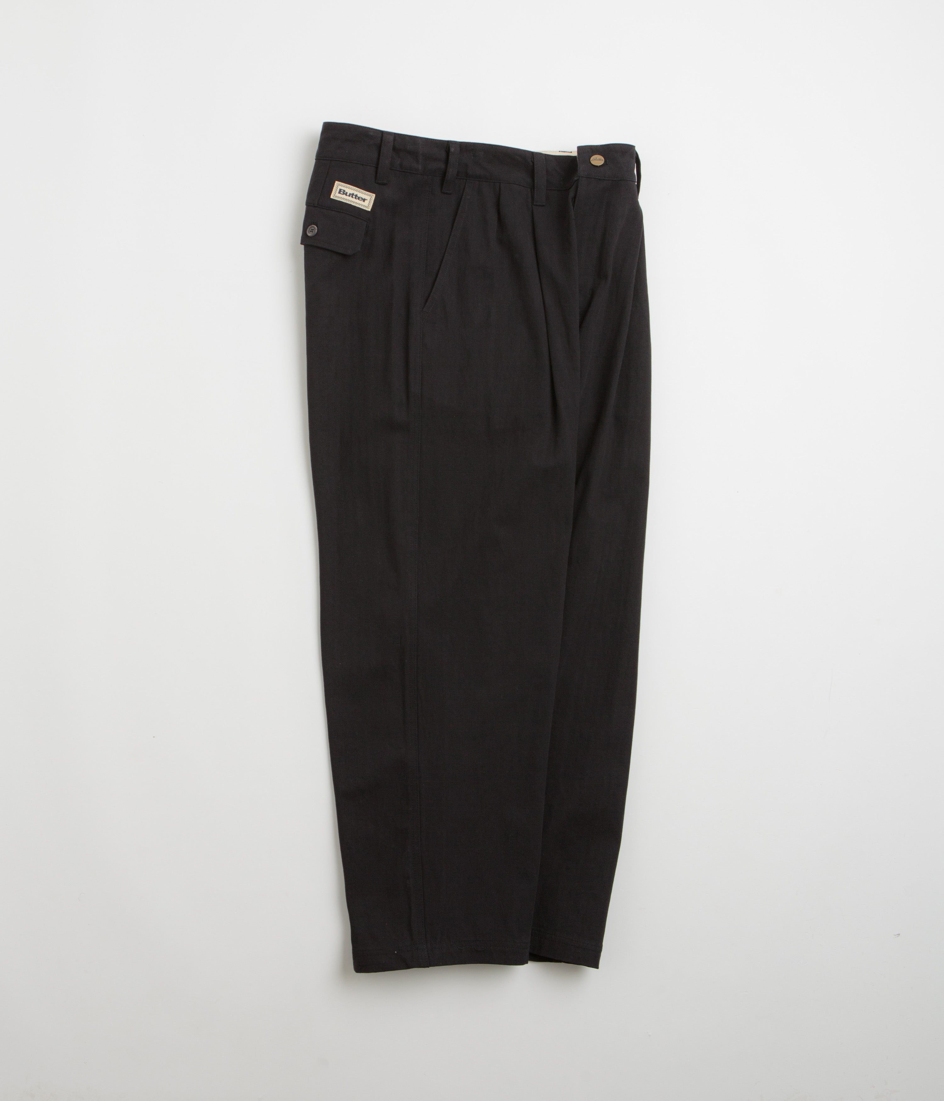 Butter Goods Stylish Black Pleated Trousers - A Must-Have!