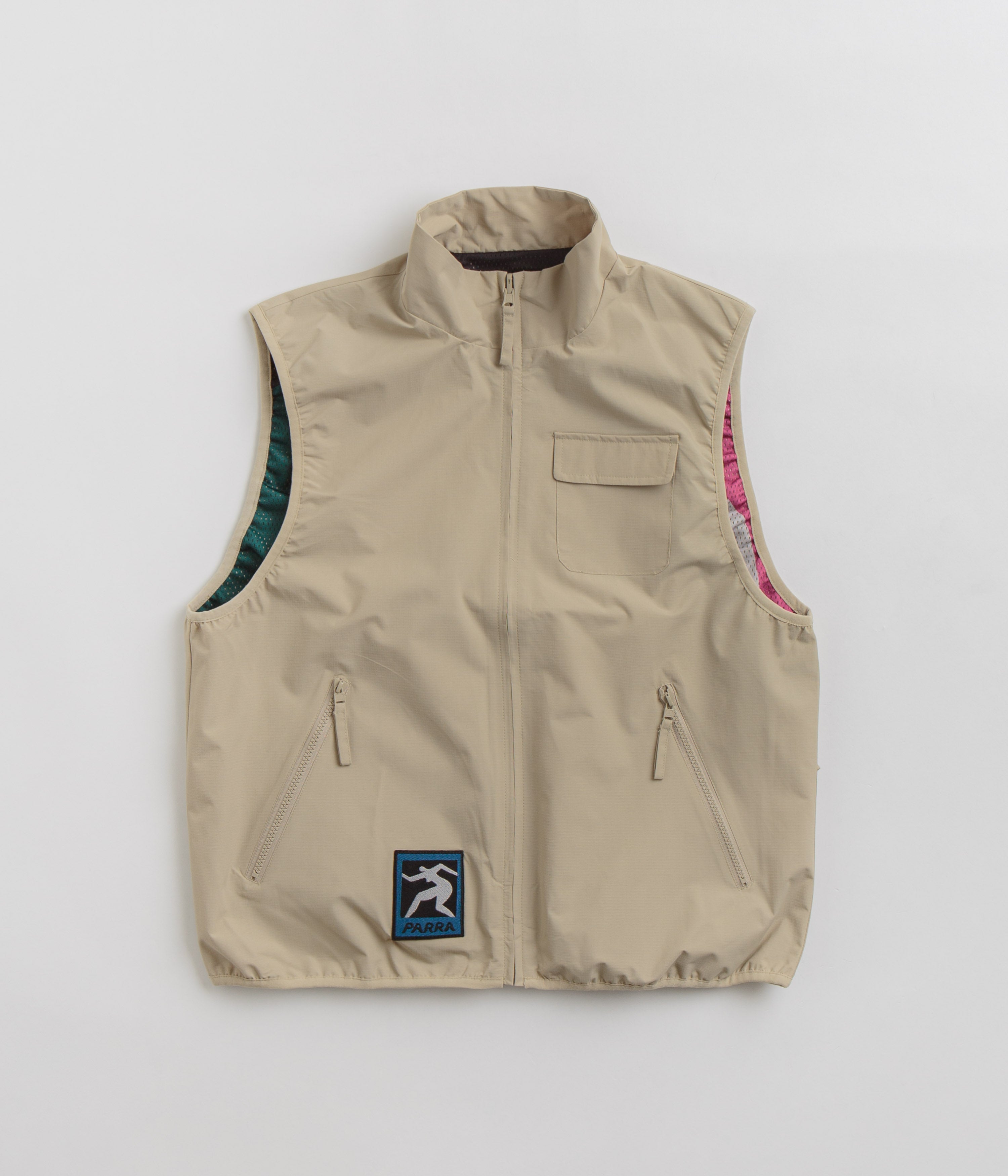 by Parra Tan Ghost Cave Reversible Vest - A Fashion Statement