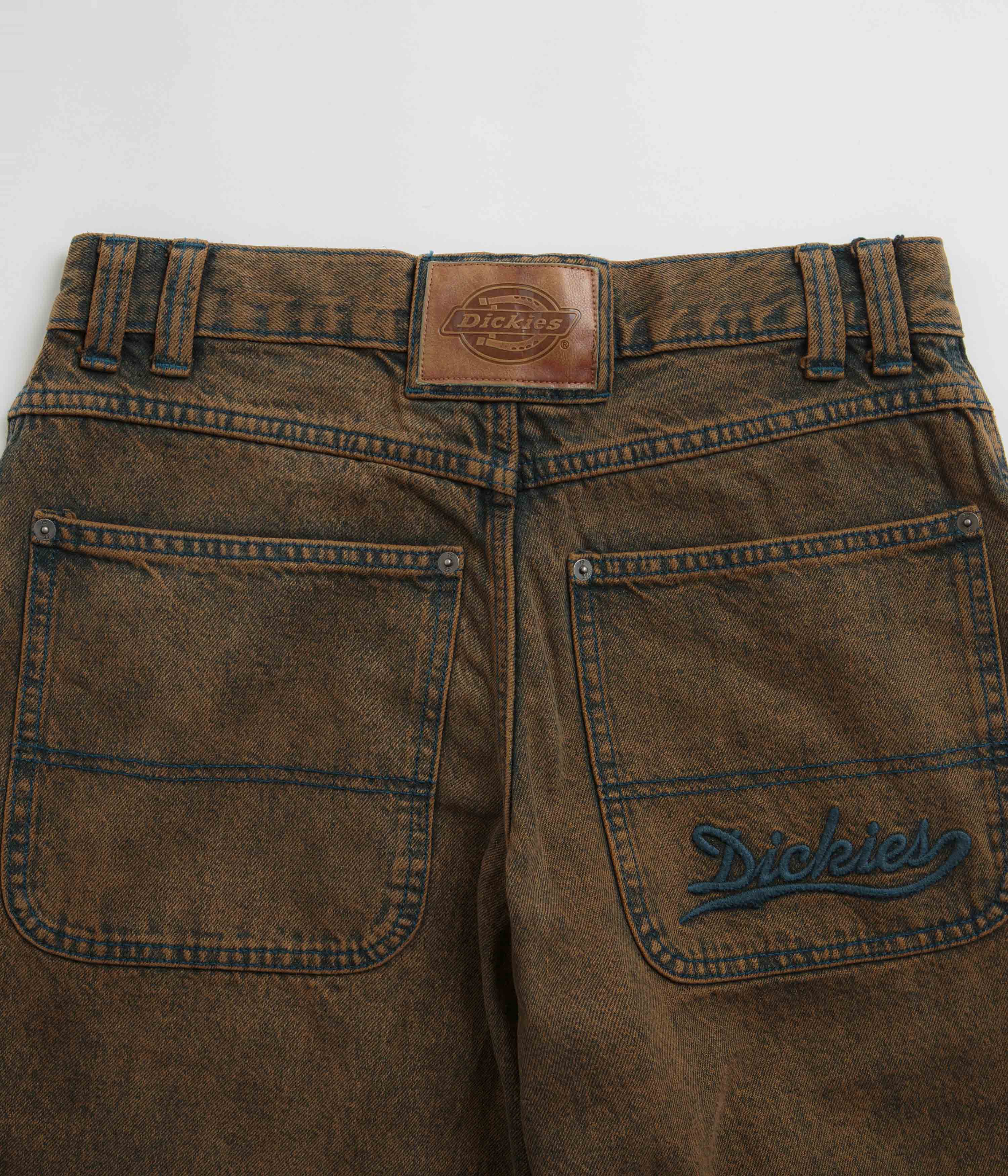 Dickies Indigo Brown Tinted Loose Wave Jeans - Fashionably Baggy!