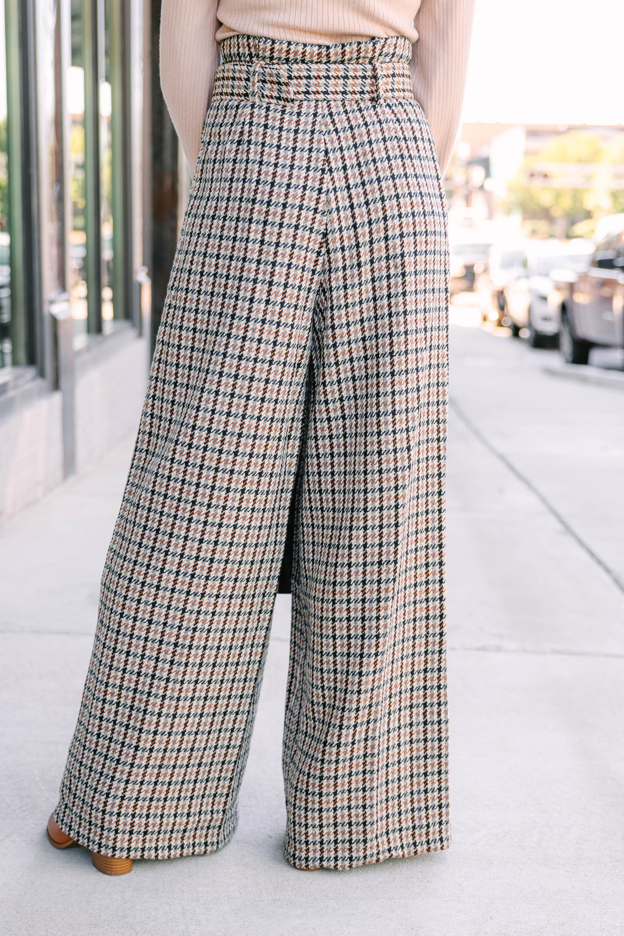 Feeling So Right: Irresistible Brown Tweed Trousers