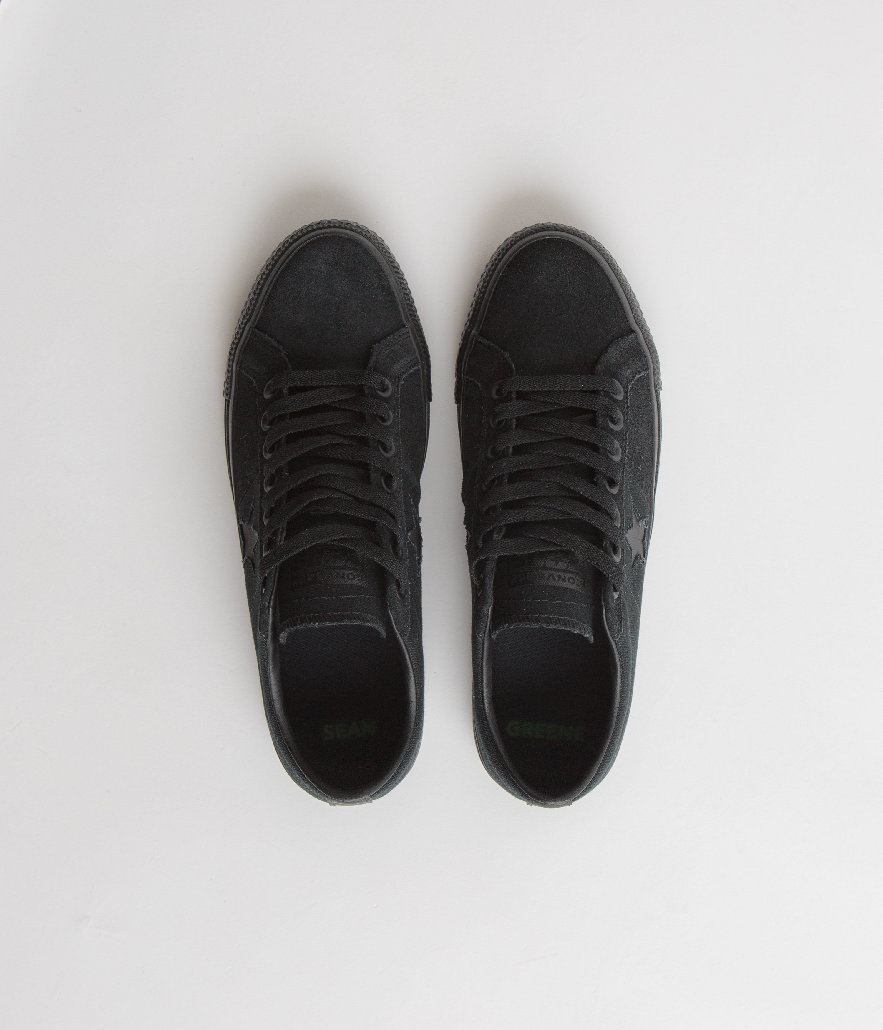 Converse One Star Pro Ox Sean Greene Shoes - Stylish Black/Sap Green Combo