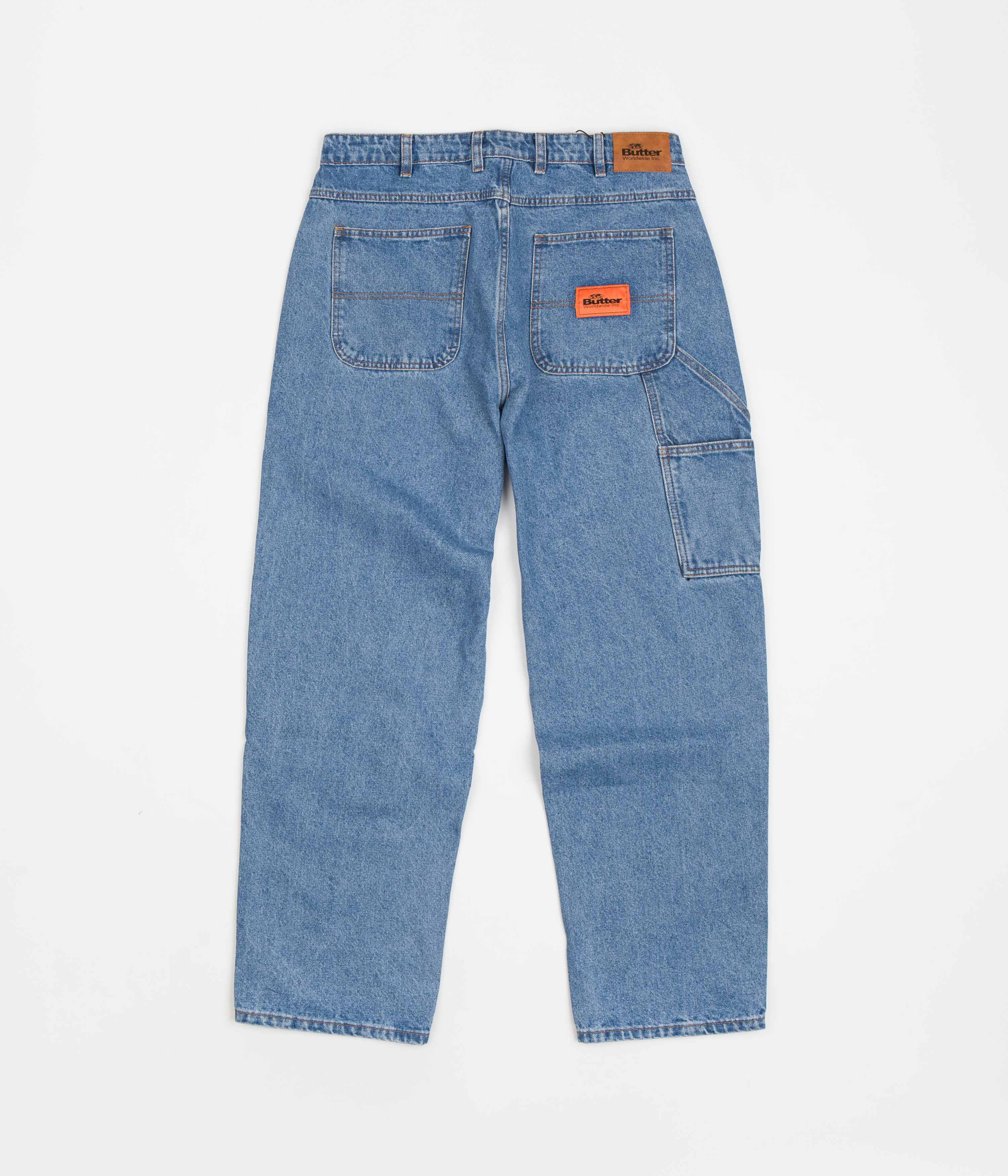 Butter Goods Santosuosso Washed Indigo Blue Jeans - Ultra Baggy Style!
