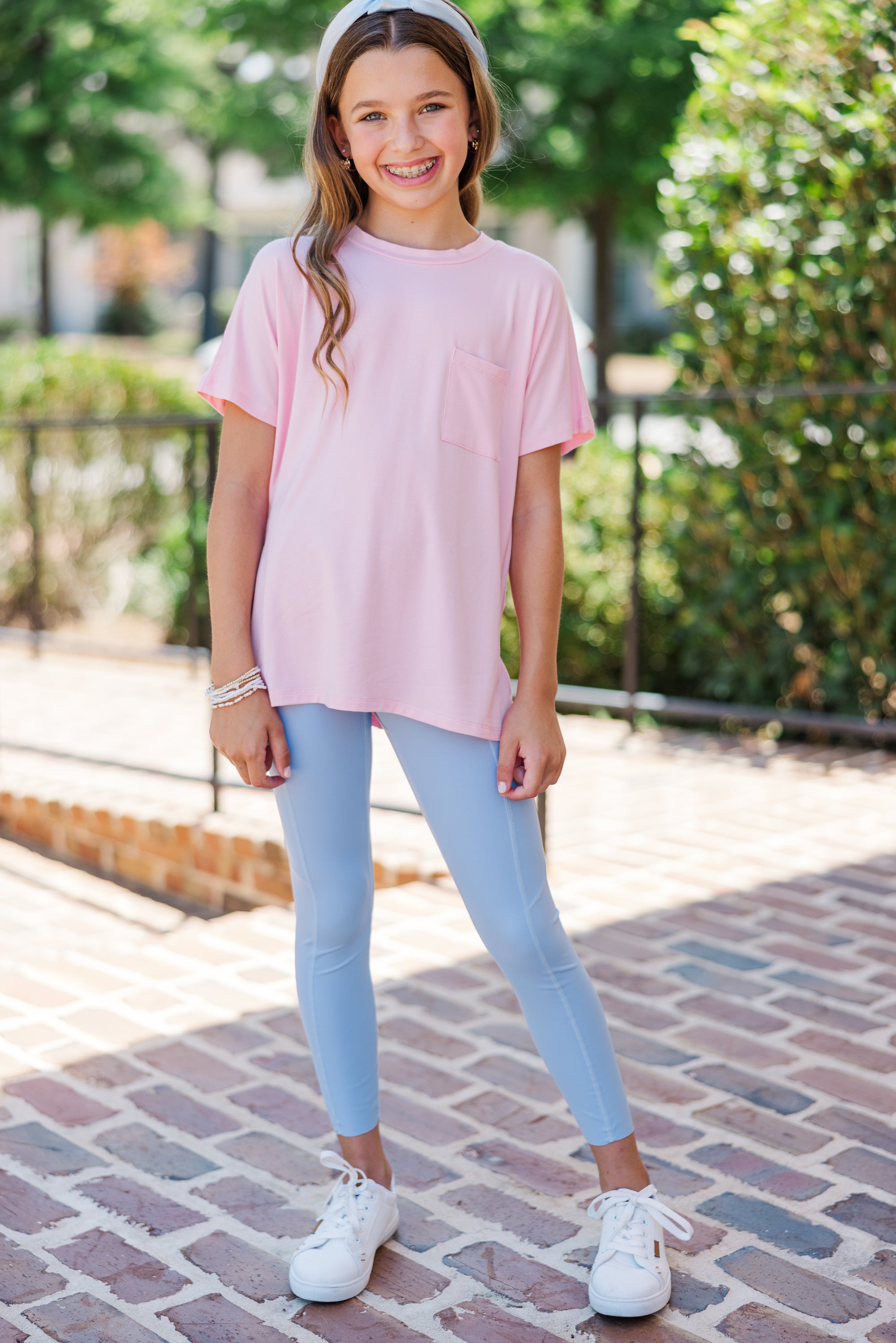 Stylish Pink Oversized Top for Active Girls