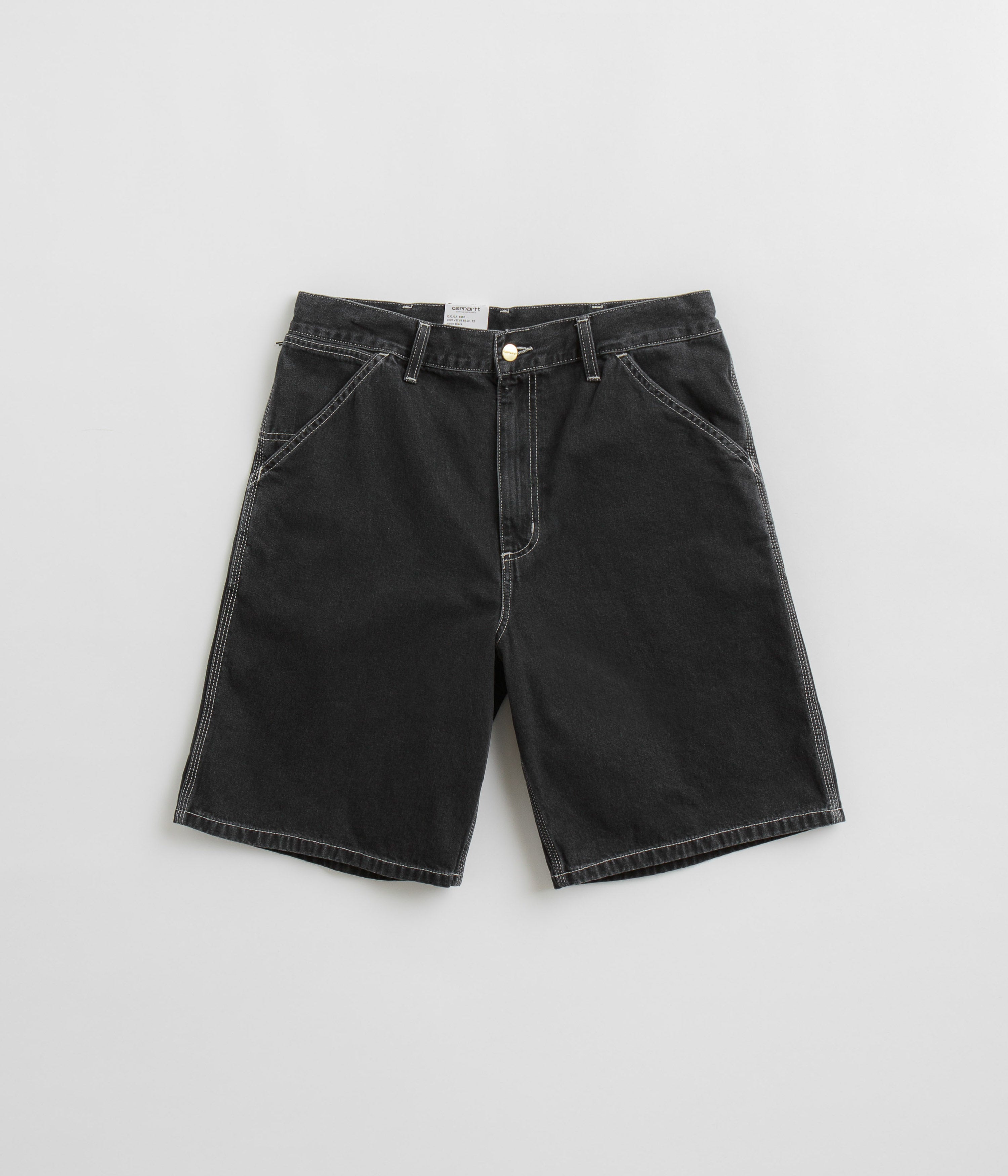 Carhartt Heavy Stone Washed Black Simple Shorts - A Must - Have!