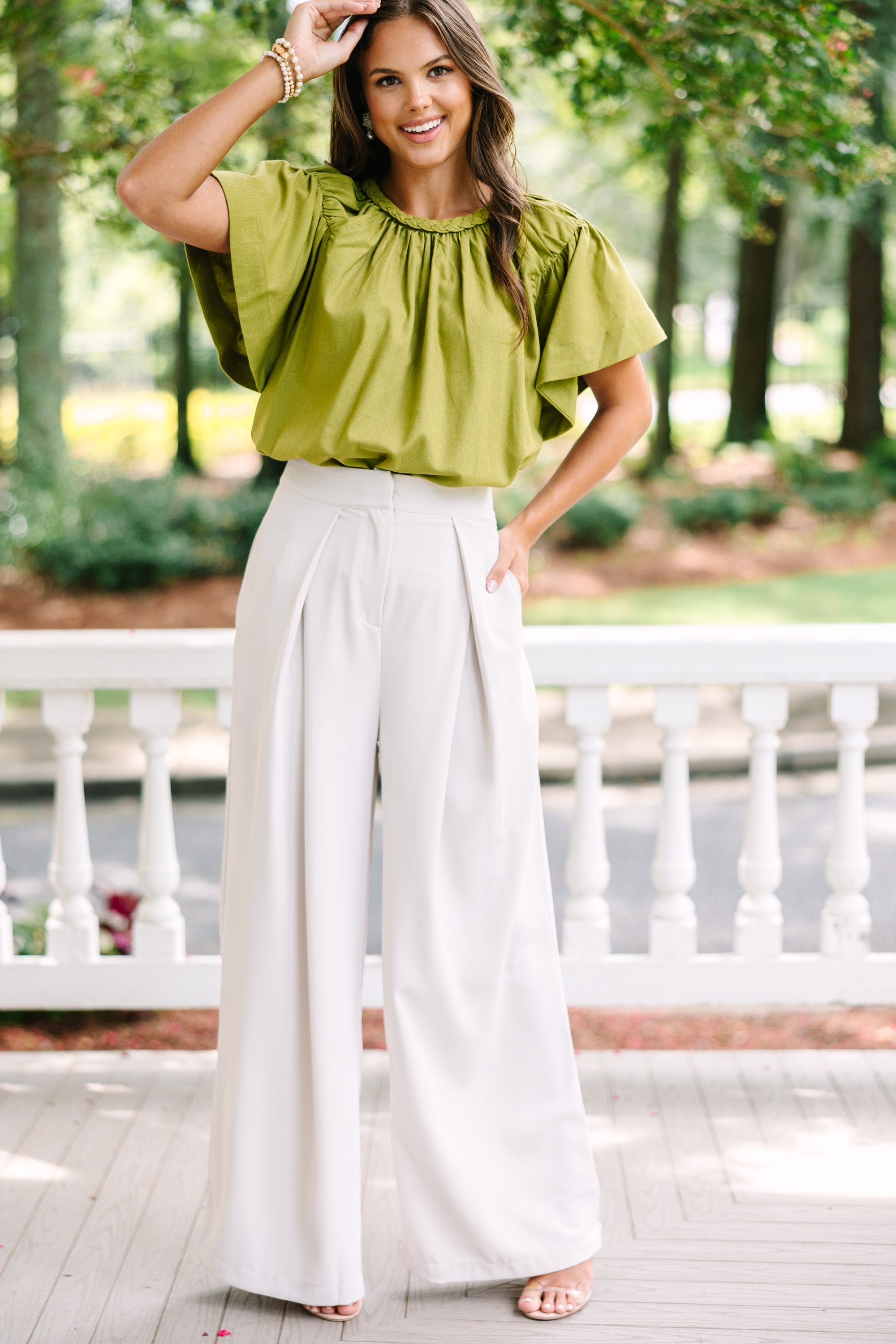 Good Times Olive Green Blouse: Your Seasonless Style Essential