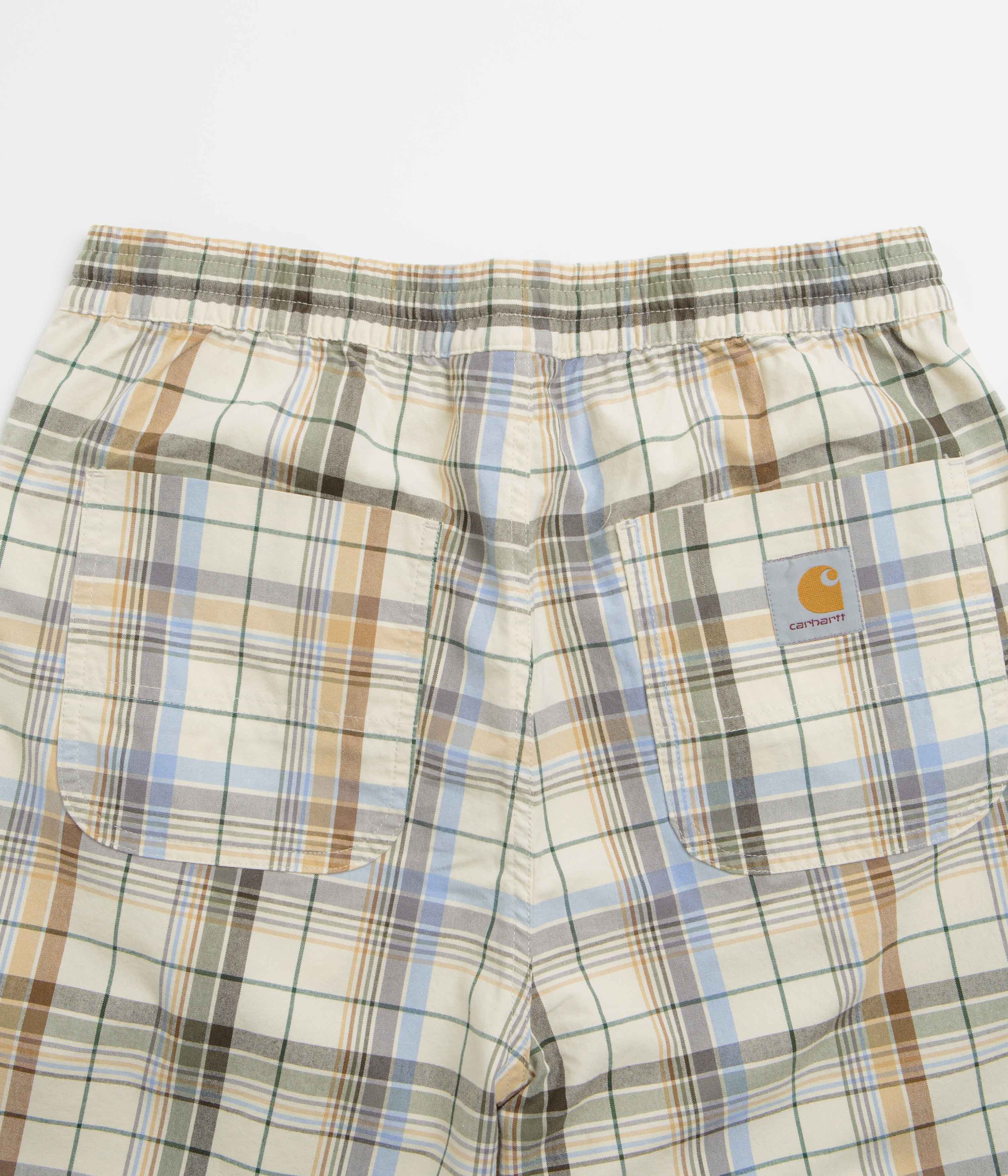 Carhartt Vilay Shorts - Stylish Vilay Check & Natural