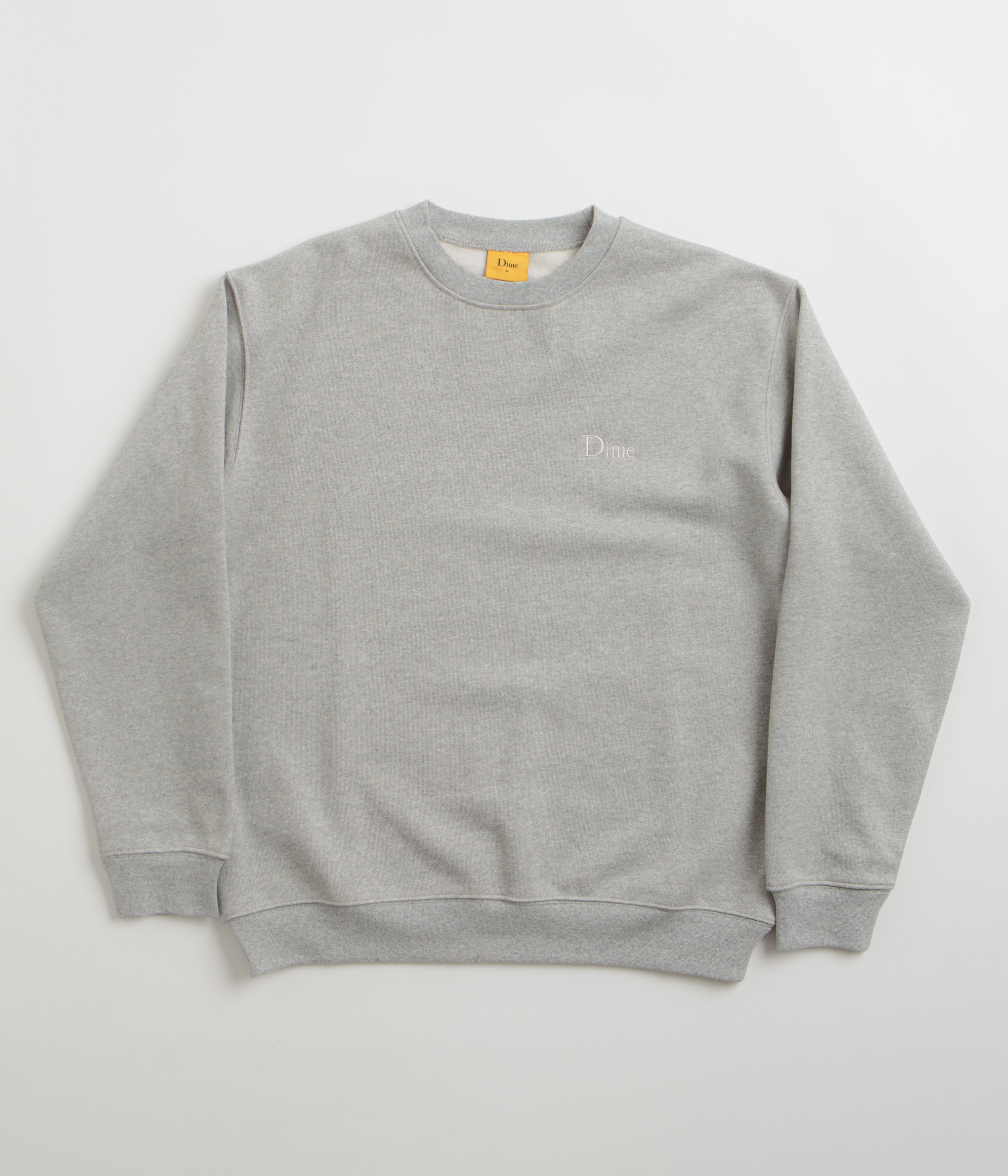 Dime Classic Small Logo Crewneck Sweatshirt - Stunning Heather Grey