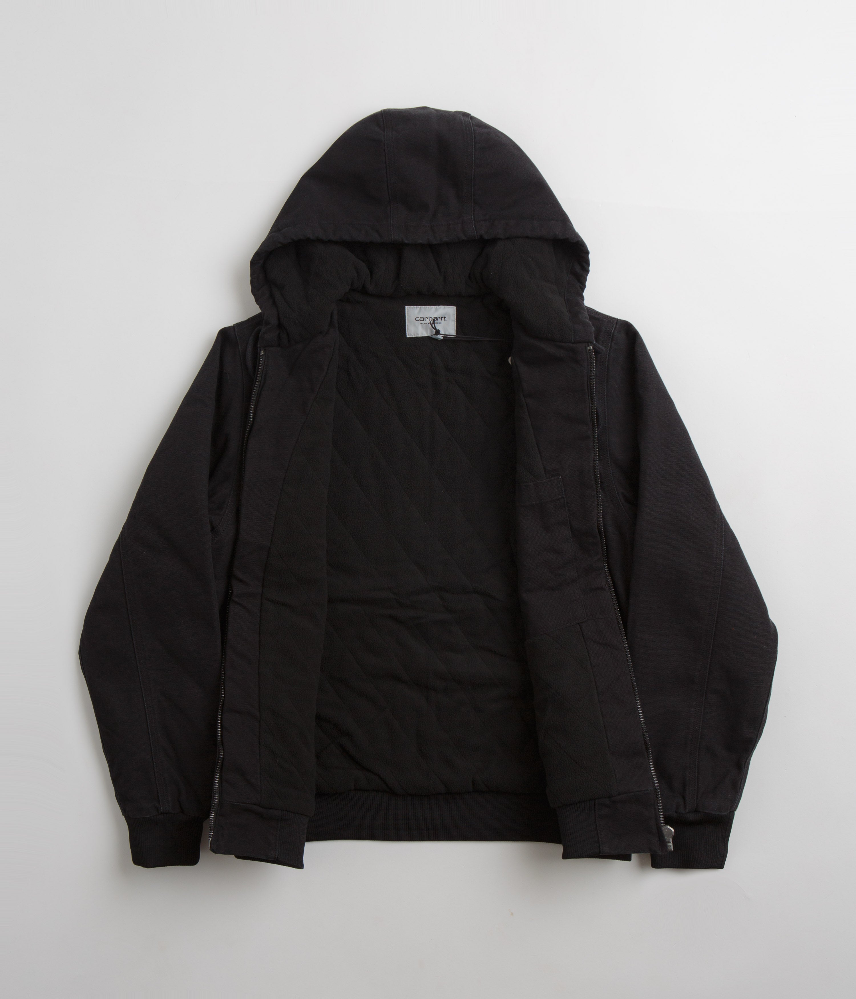 Carhartt Active Jacket - Stylish Black Heavy Stone Wash