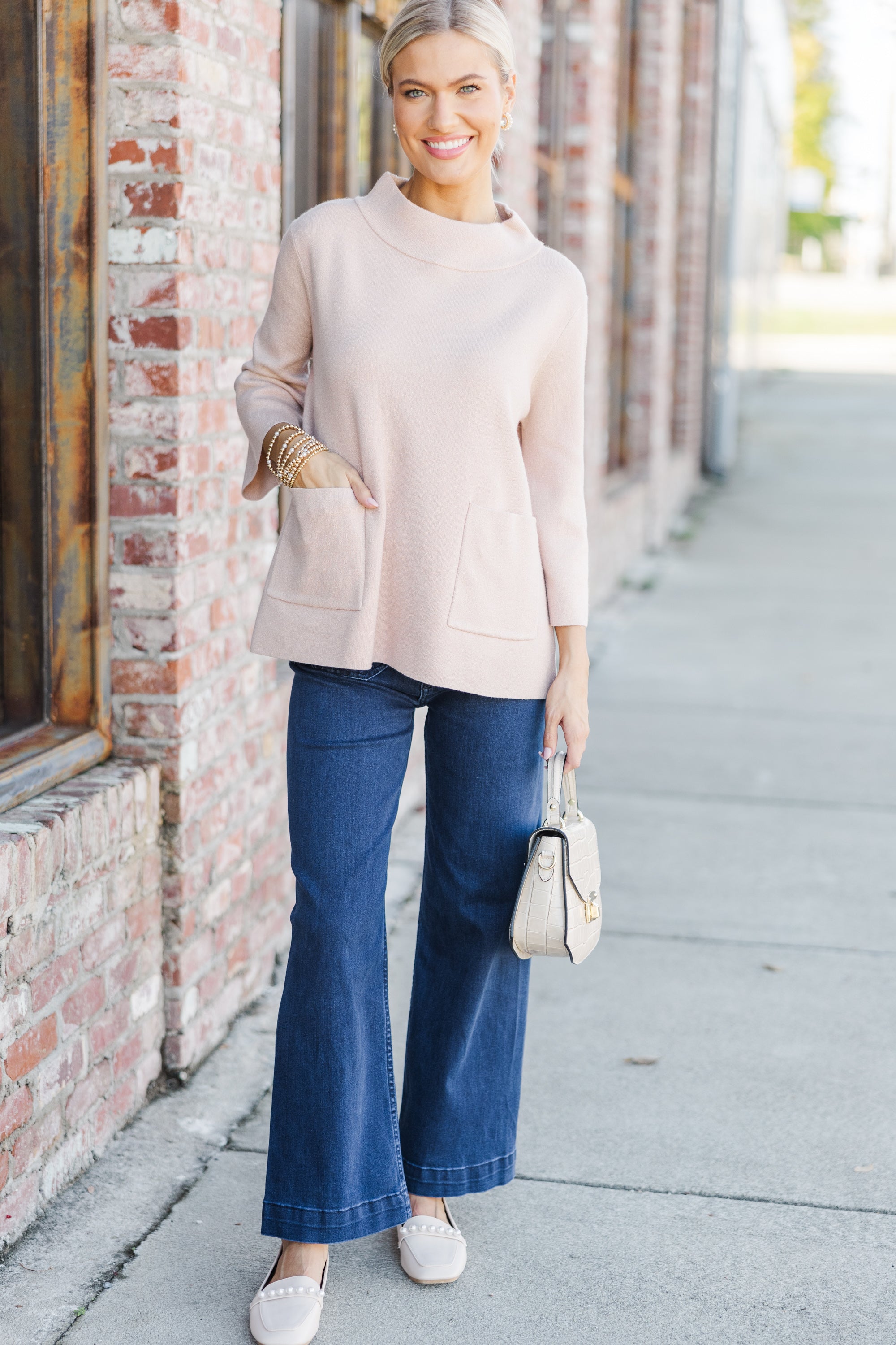 Gorgeously Sweet Rose Gold Sweater - Feel the Glam!