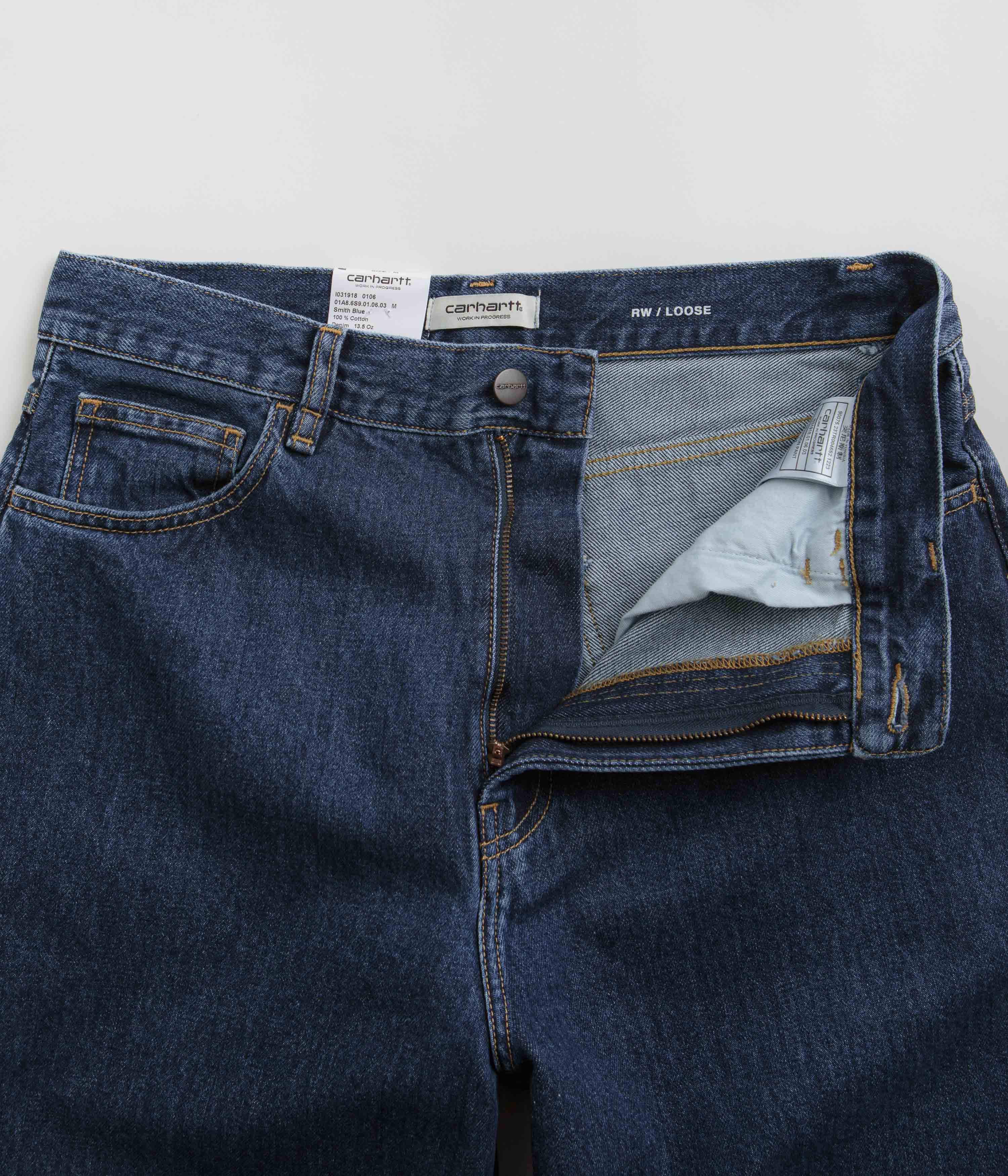 Carhartt Women's Brandon Stone-Washed Blue Denim Pants - Stylish and Durable!