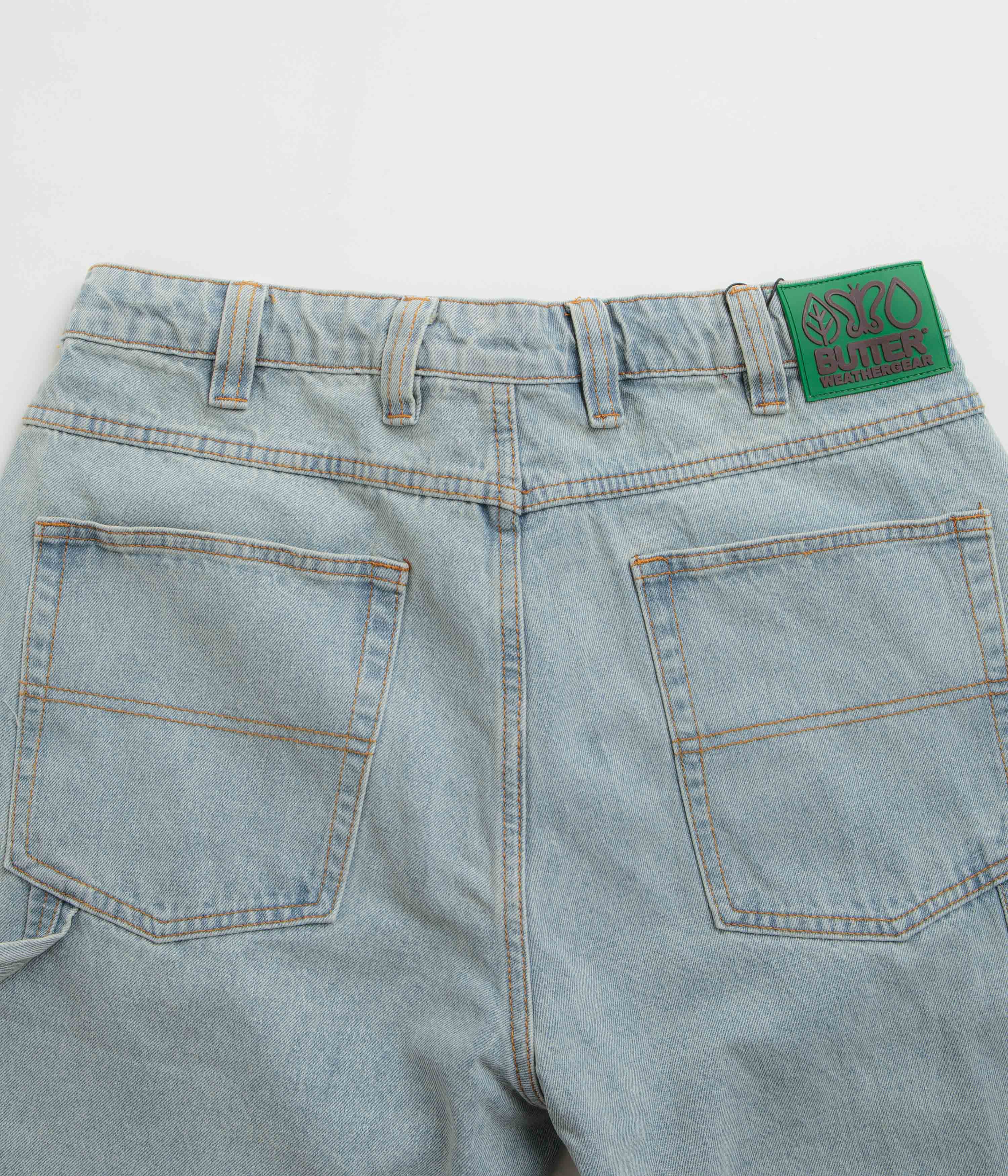 Butter Goods' Stunning Faded Light Wash Weathergear Denim Shorts