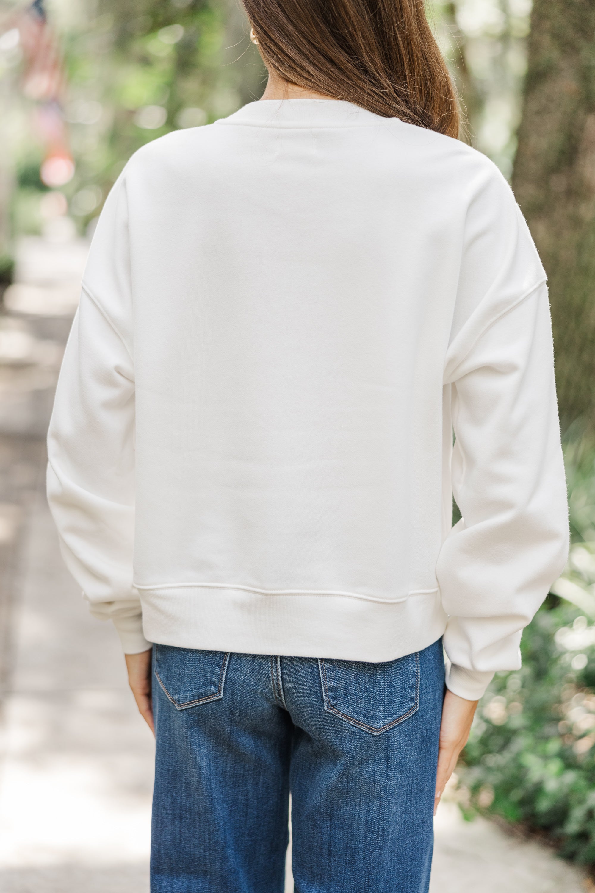 Bone White Everyday Everyway Comfy Sweatshirt