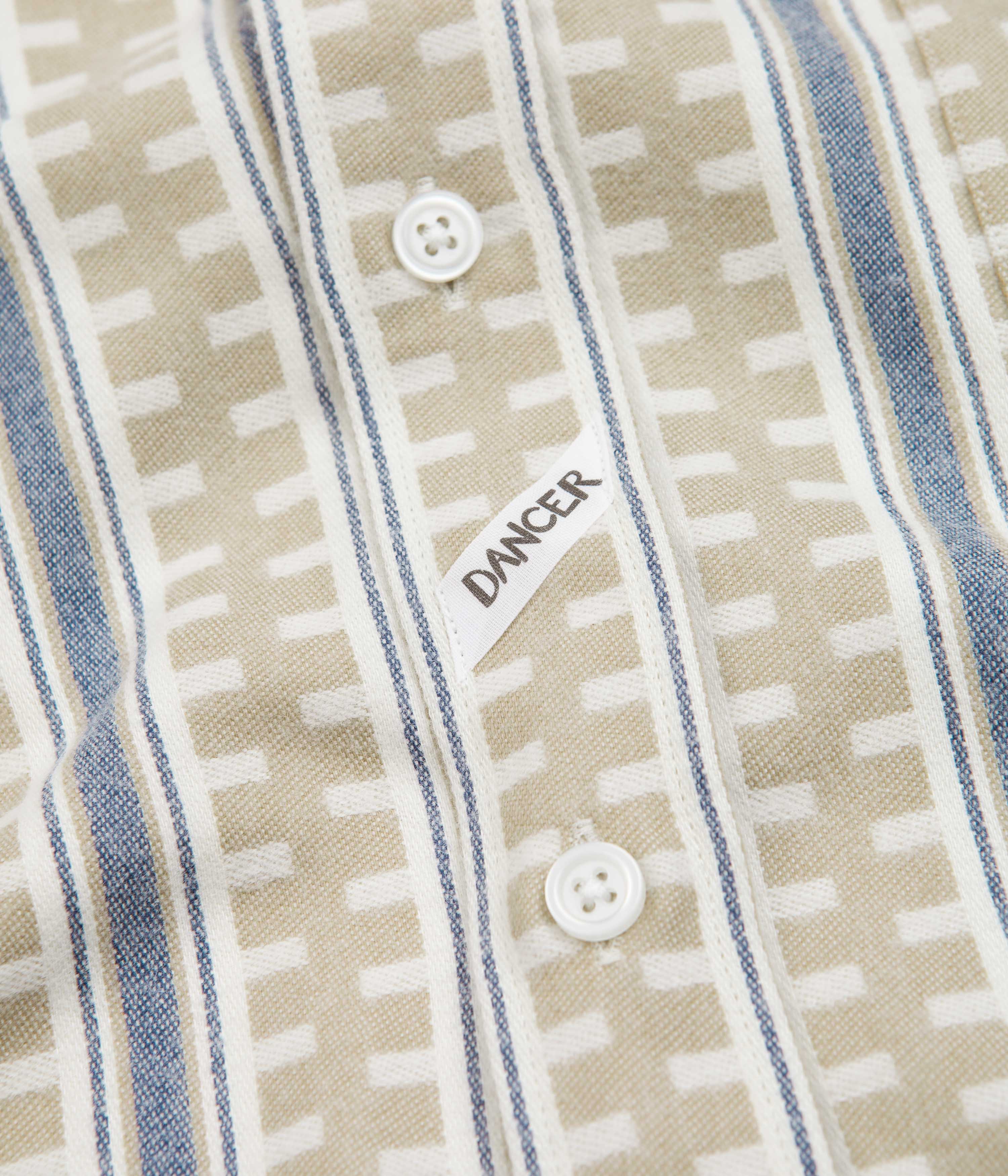 Dancer Danssoni One Pocket Shirt - Stunning Sand / Blue Stripes